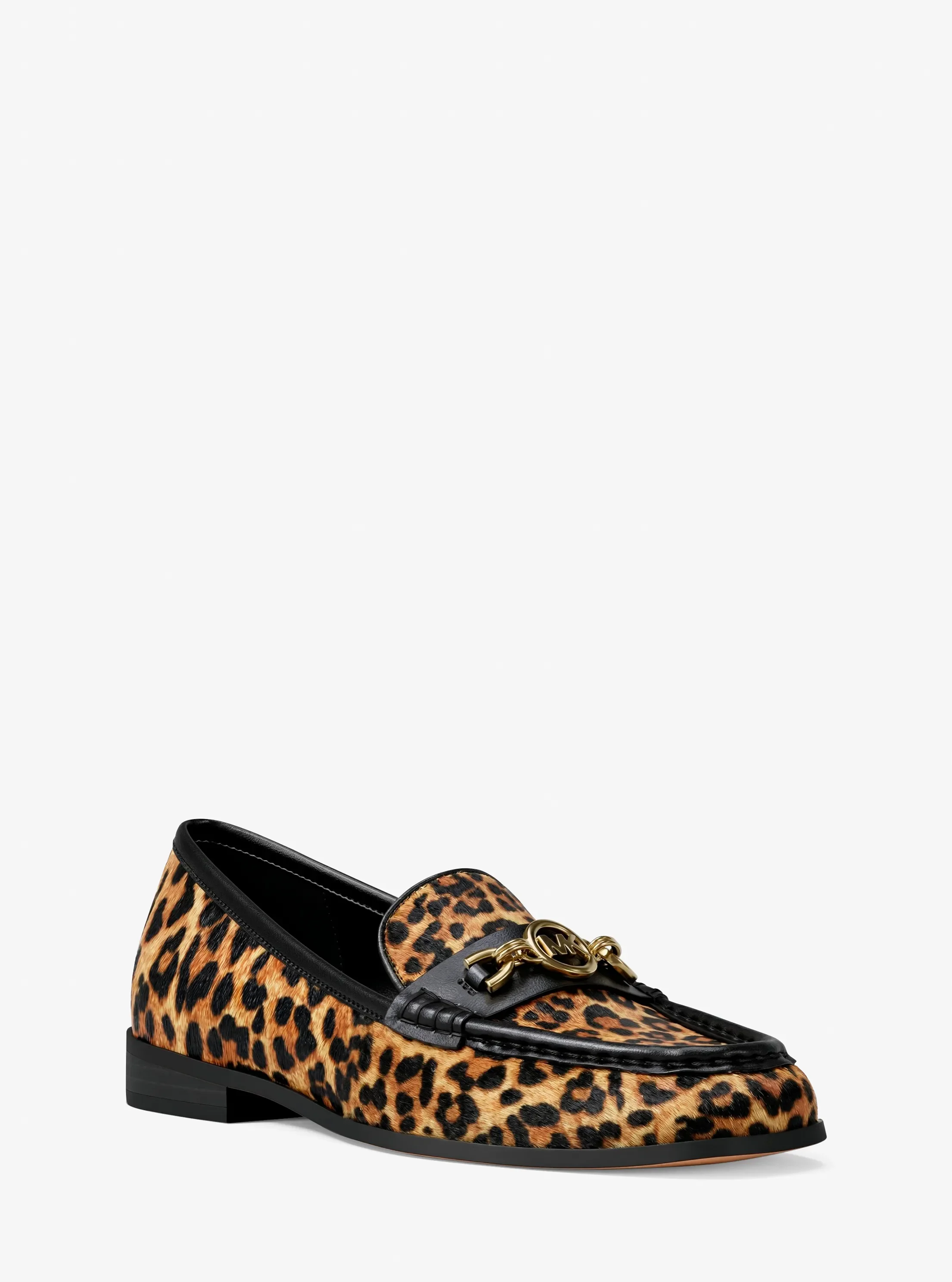Туфли Michael Kors Kacey Leopard Print Calf Hair Loafer, цвет: Верблюжий