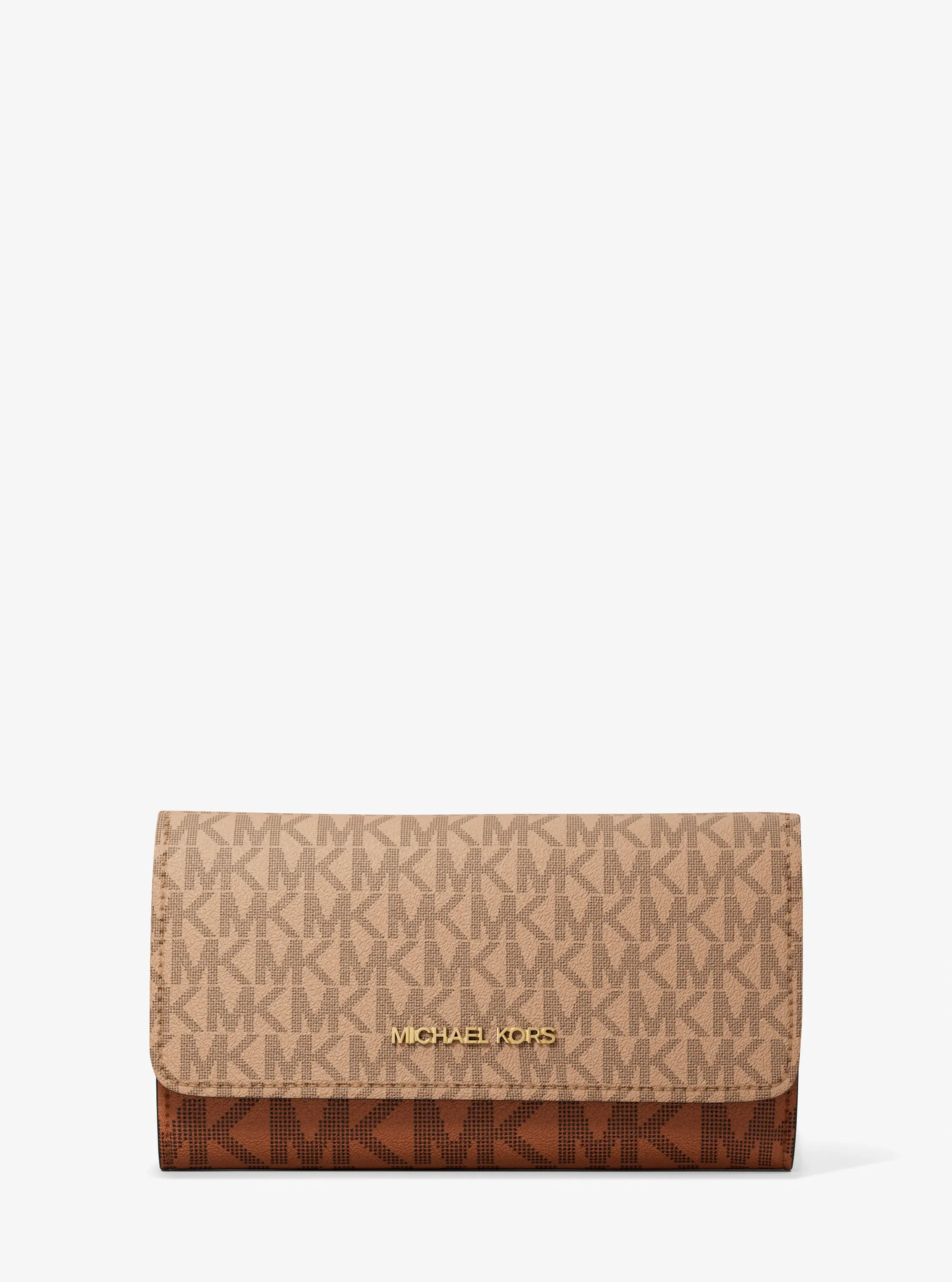 Michael Kors Jet Set Large Signature Logo Tri-Fold Wallet