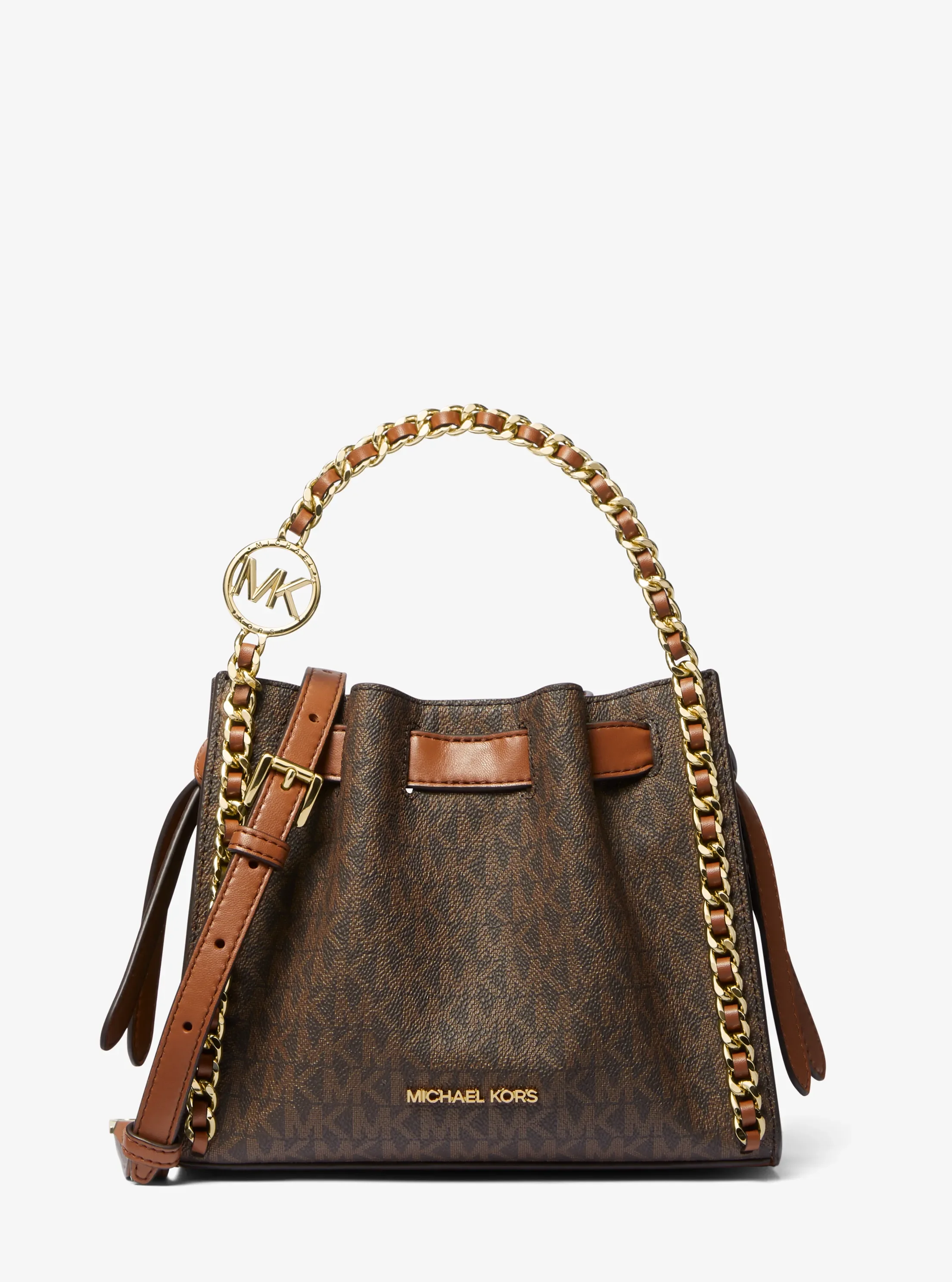 Сумки Michael Kors Mina Small Signature Logo Chain Crossbody