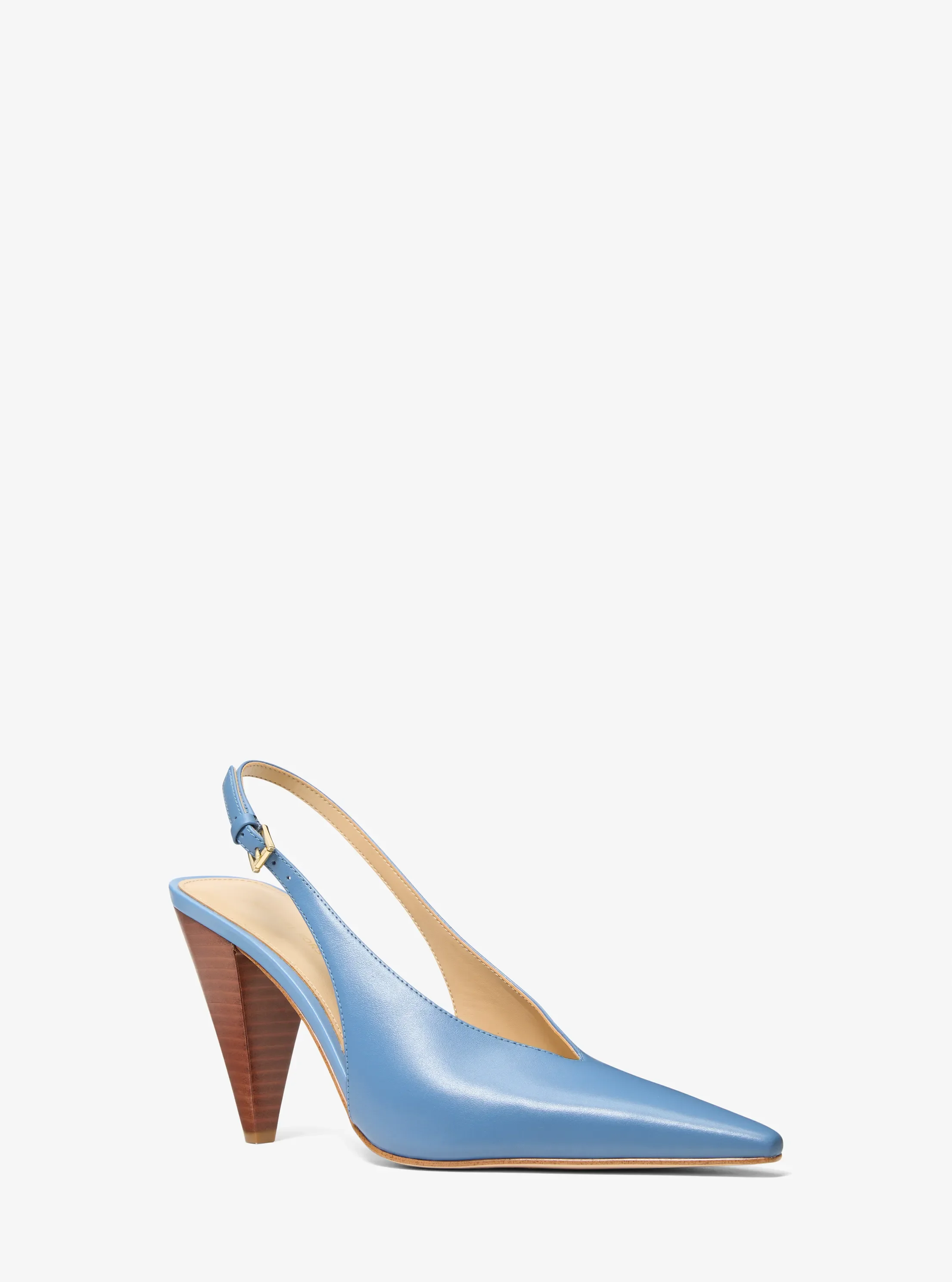 Женские туфли Michael Kors Electra Leather Slingback Pump, цвет: Синий