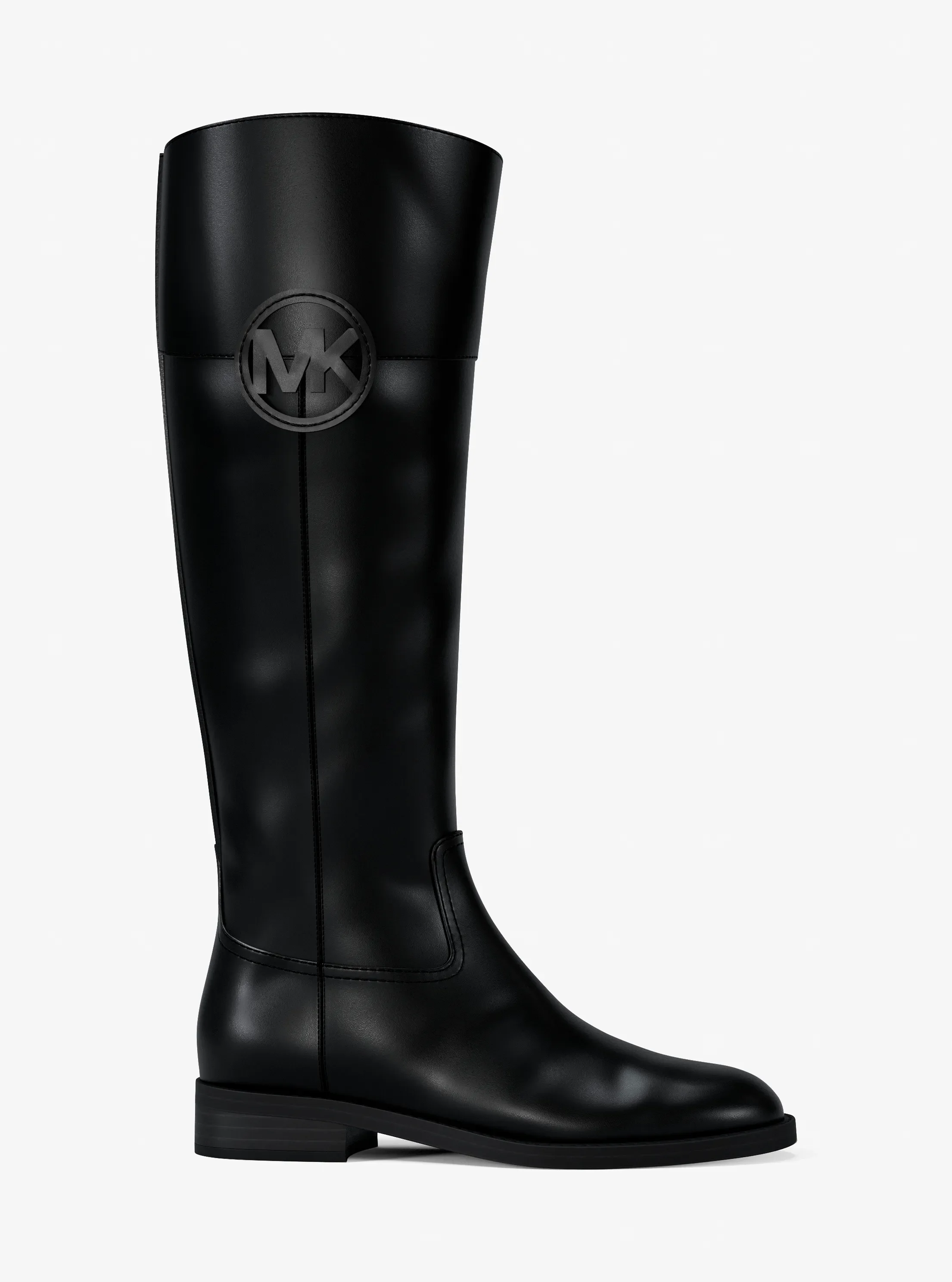 Женские ботинки Michael Kors Kimmee Leather, цвет: Чёрный — фото 2
