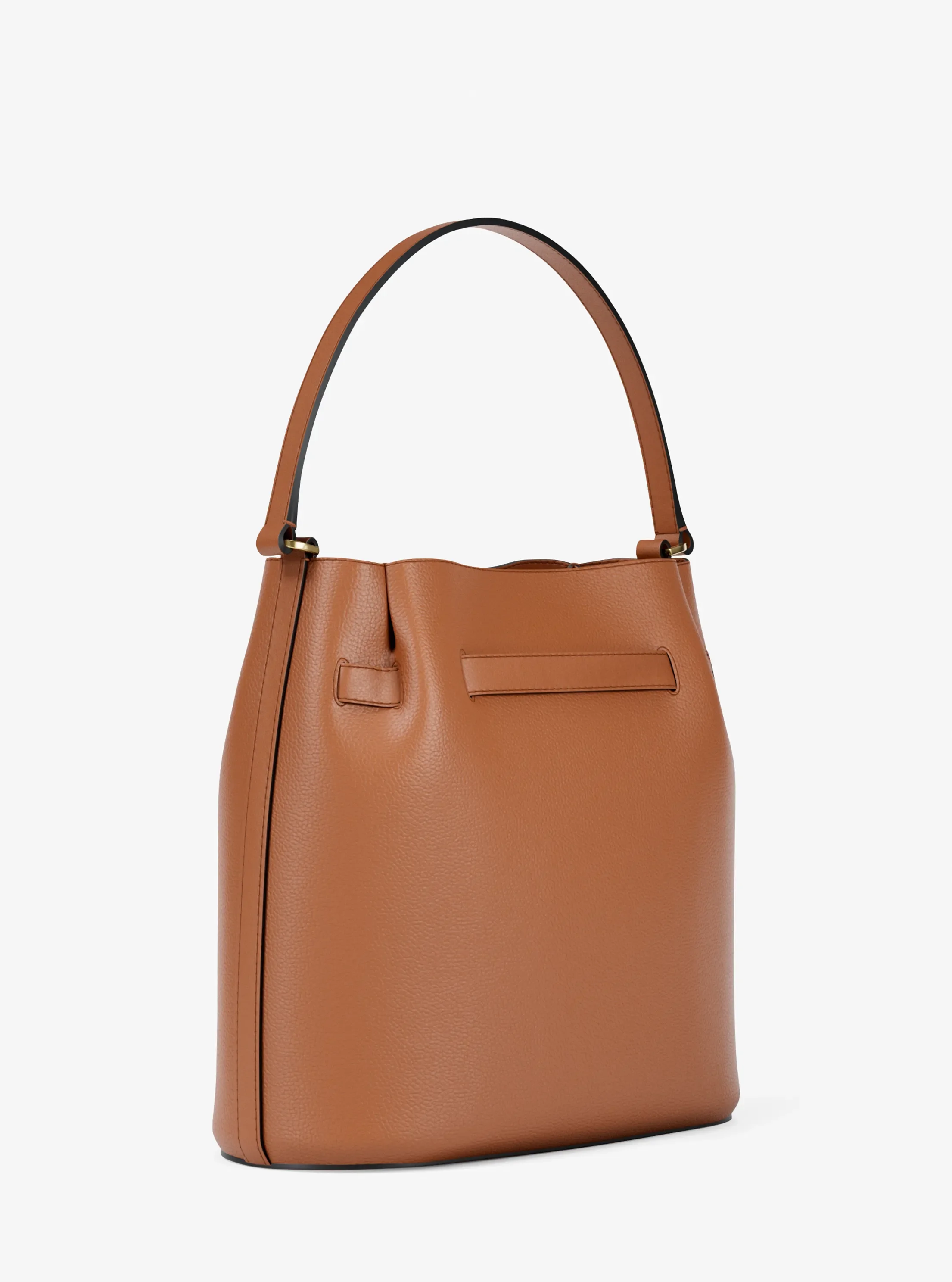 Michael Kors Carson Medium Pebbled Leather Convertible Bucket Crossbody Bag — фото 3