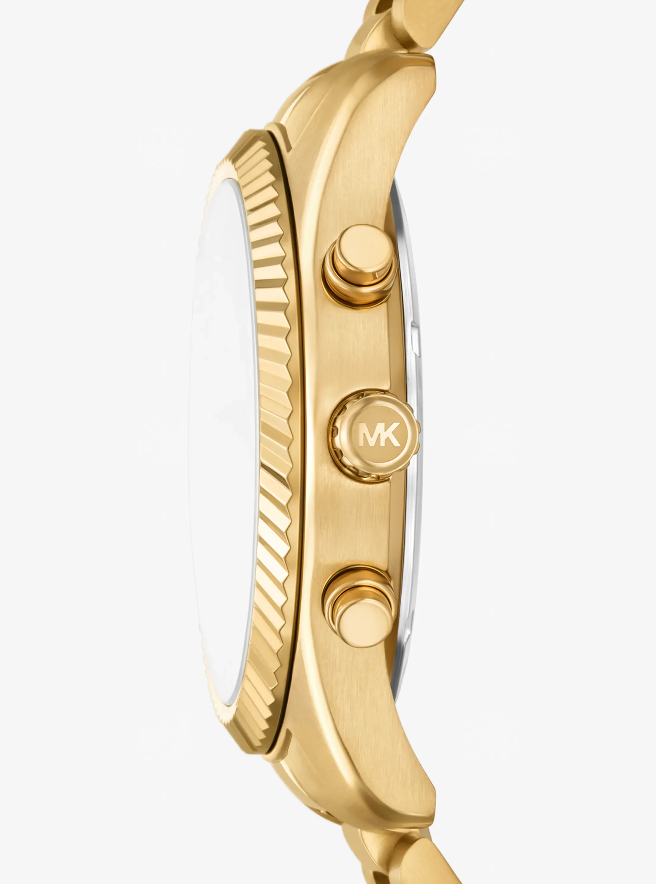 Женские часы Michael Kors Oversized Lexington Gold-Tone Watch — фото 2
