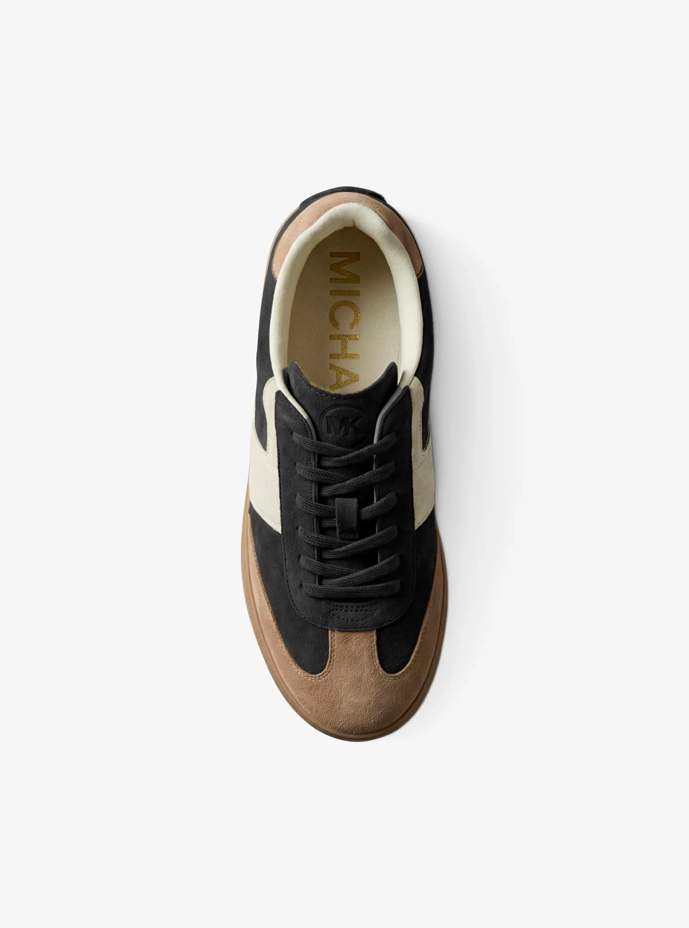 Женские кроссовки Michael Kors Jovie Color-Block Suede, цвет: Чёрный комбинированный — фото 5