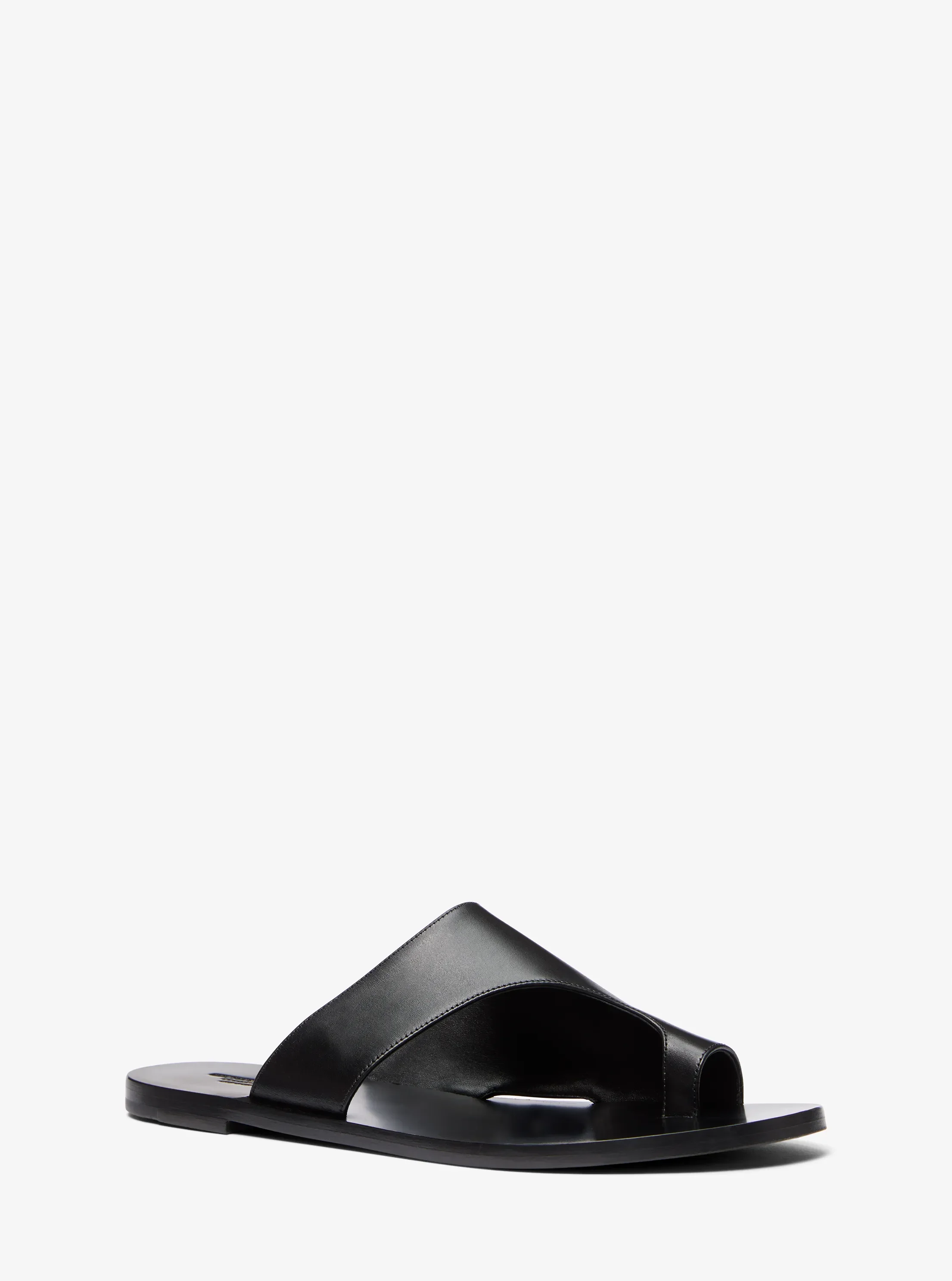 Сандалии Michael Kors Nettuno Leather Thong Sandal, цвет: Чёрный