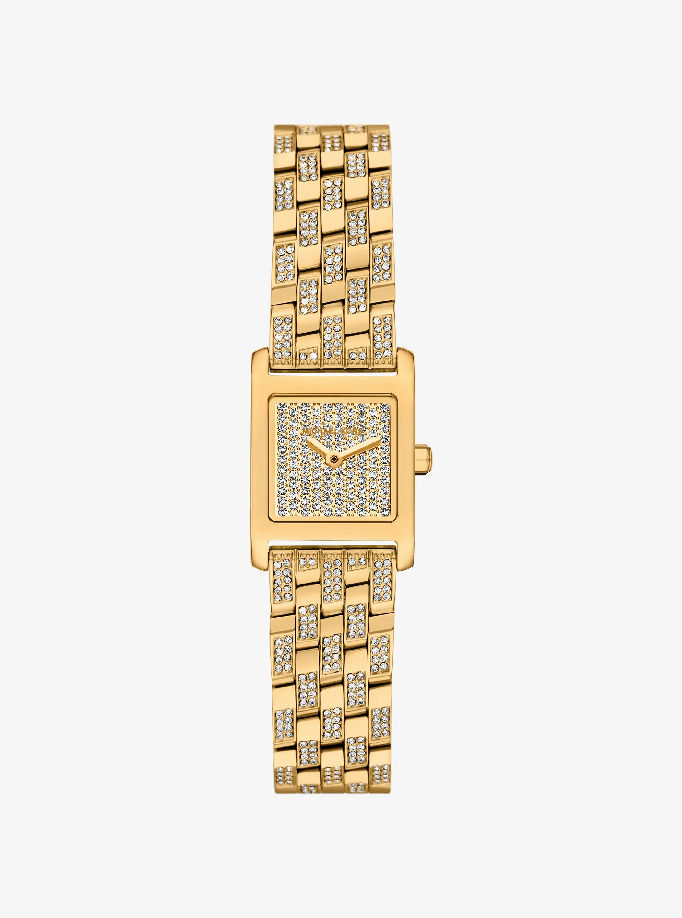 Женские часы Michael Kors Micro Georgie Pavé Gold-Tone Watch