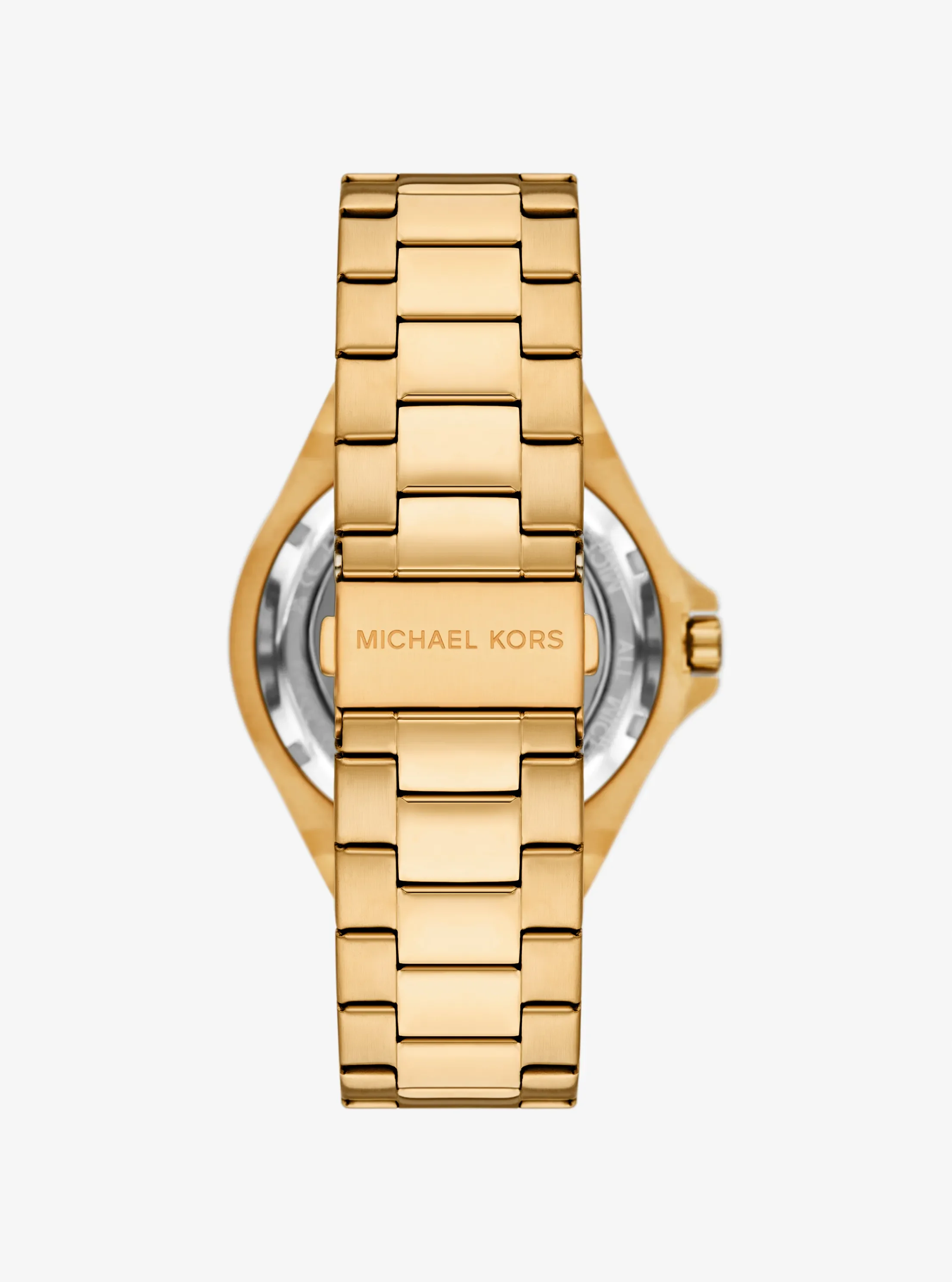 Часы Michael Kors Oversized Lennox Pavé Gold-Tone Watch, цвет: Золотой — фото 3