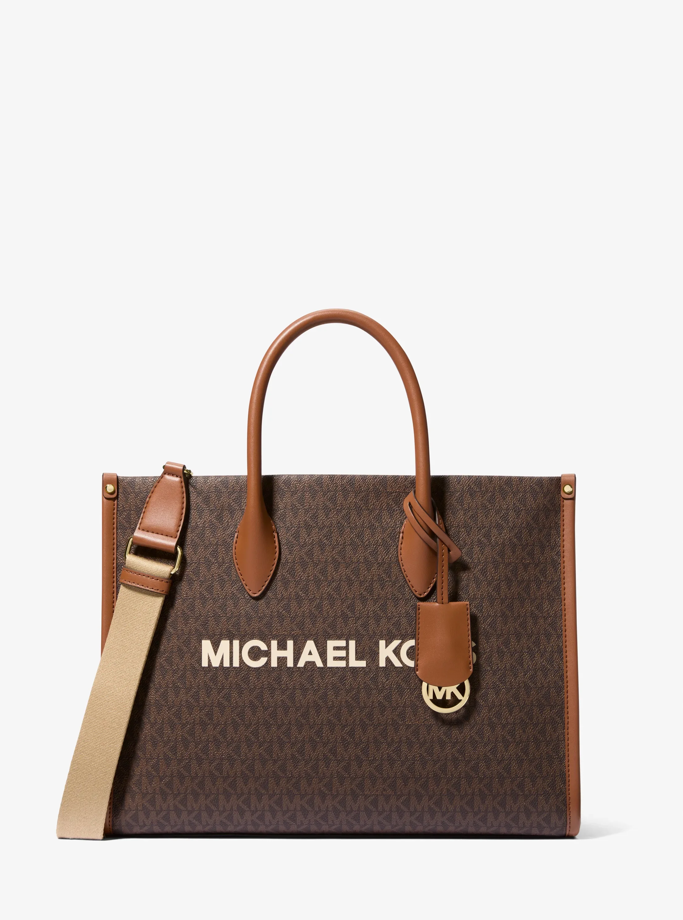 Michael Kors Mirella Medium Signature Logo Tote Bag