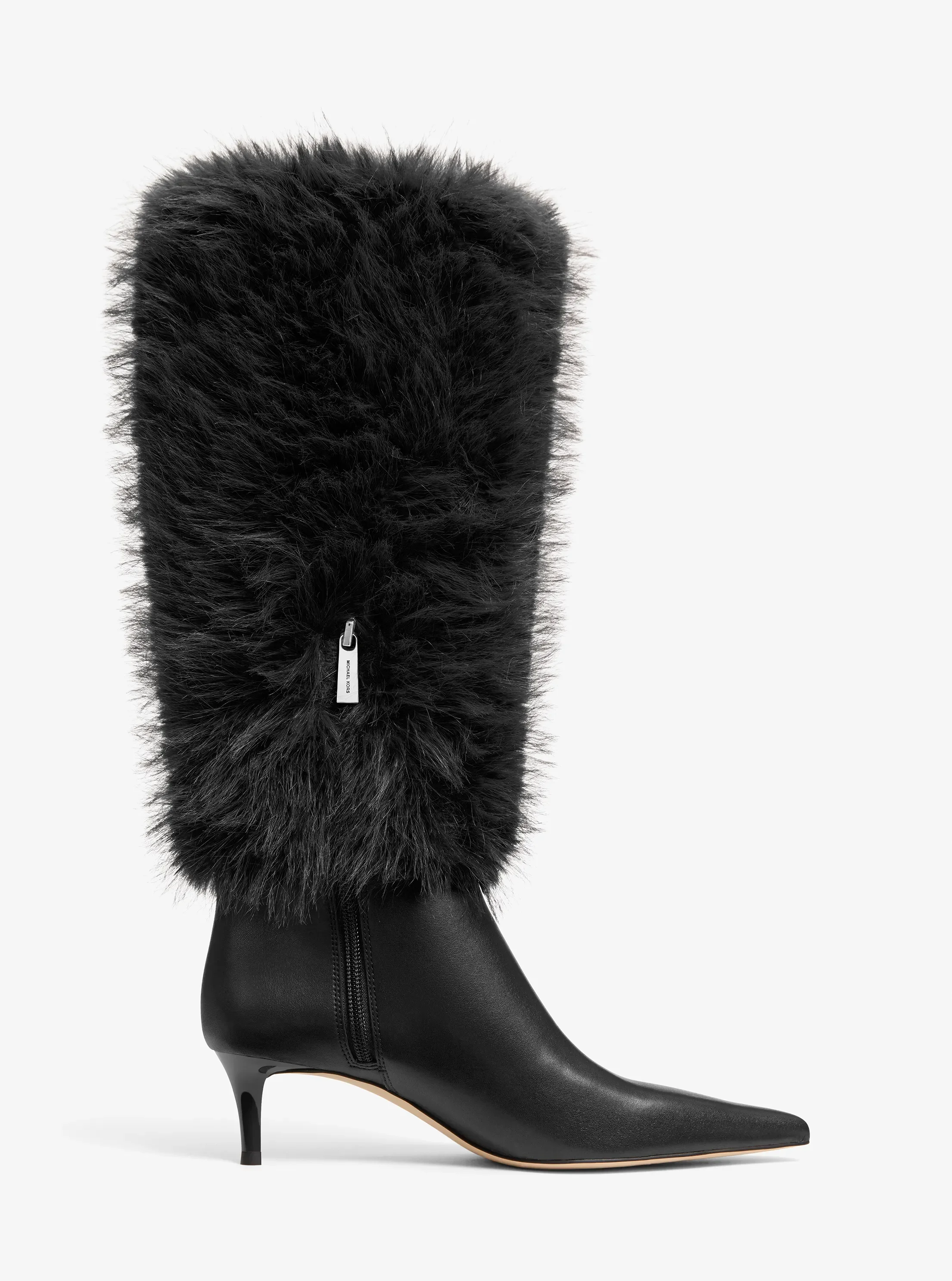 Ботинки Michael Kors Nalia Faux Fur Boot, цвет: Чёрный — фото 3