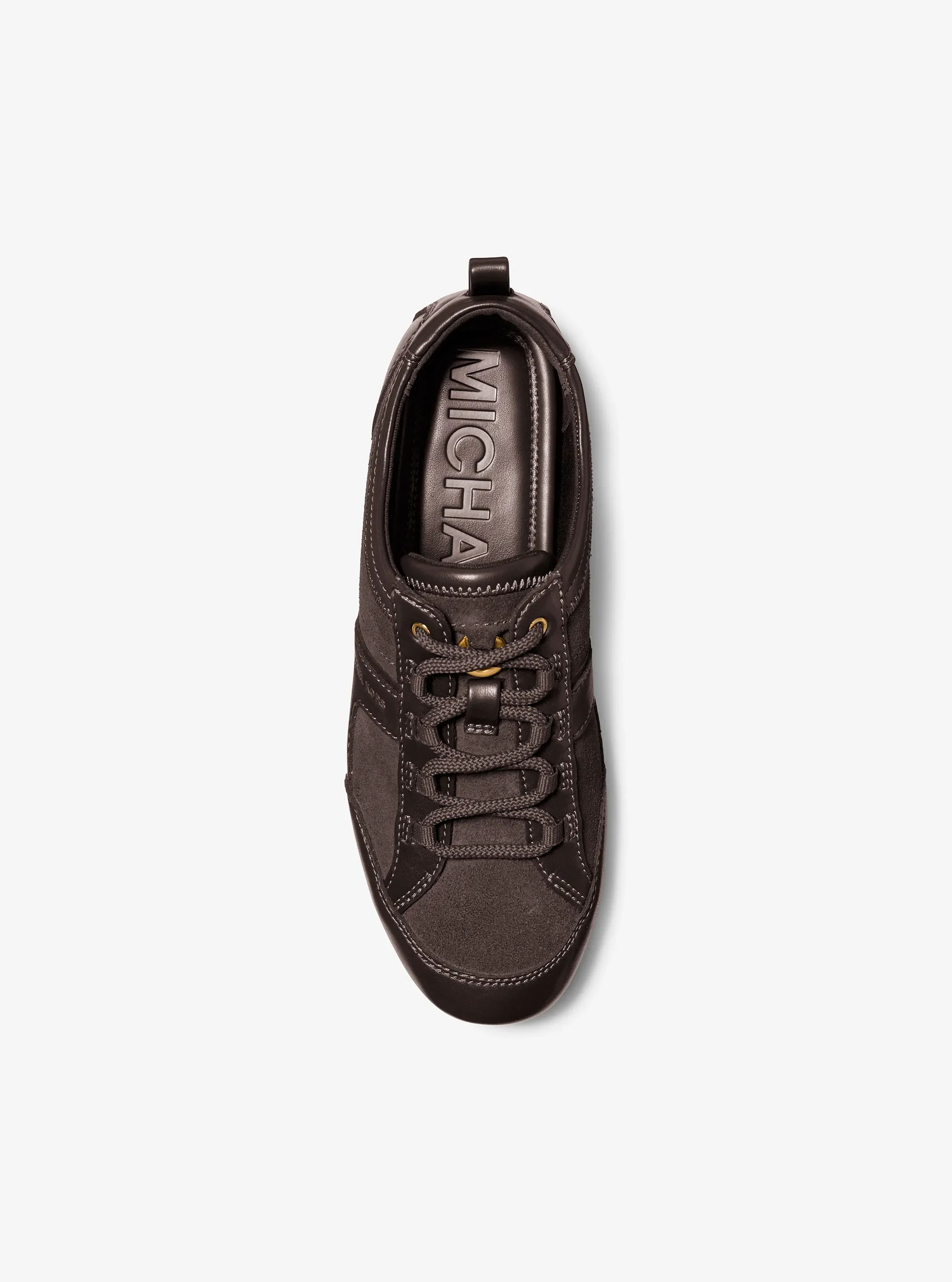 Женские кроссовки Michael Kors Keely Tassel Suede Trainer, цвет: Шоколадный — фото 3