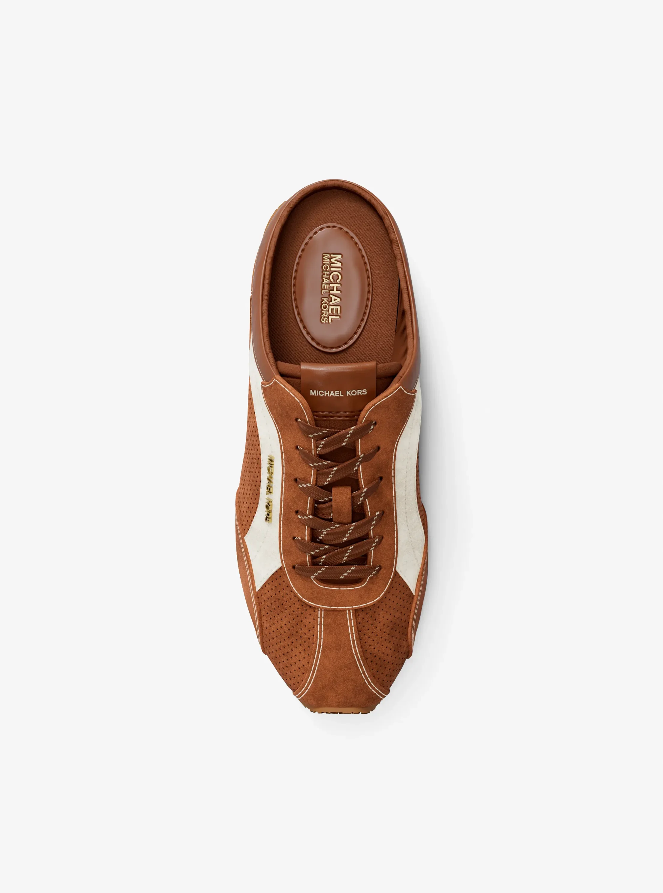 Кроссовки Michael Kors Avi Suede Slip-On, цвет: Светло-коричневый — фото 5