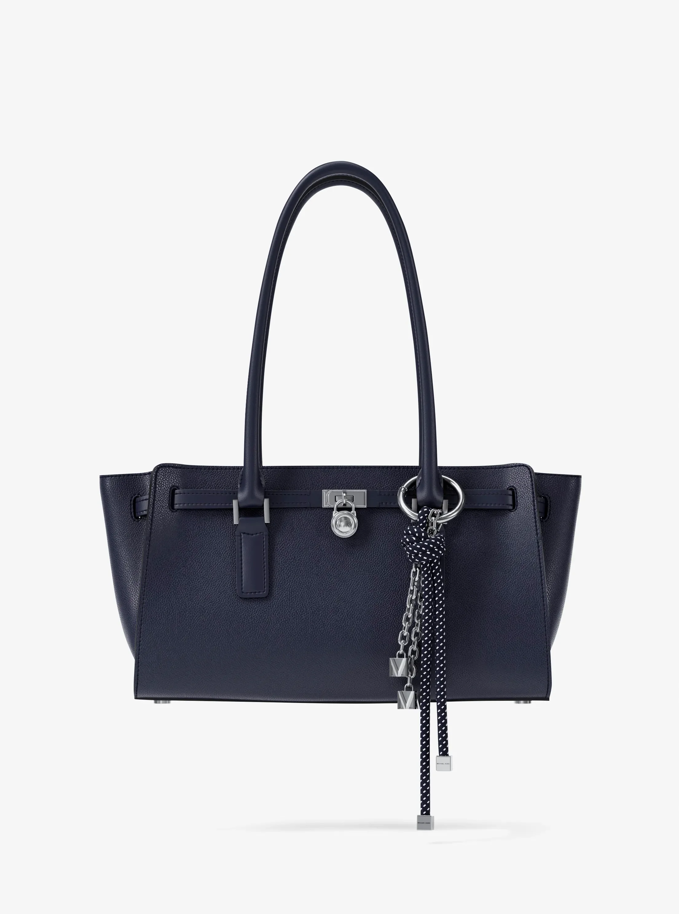 Женский брелок Michael Kors Silver-Tone and Speckled Cord Bag Charm, цвет: Dress Blues — фото 4