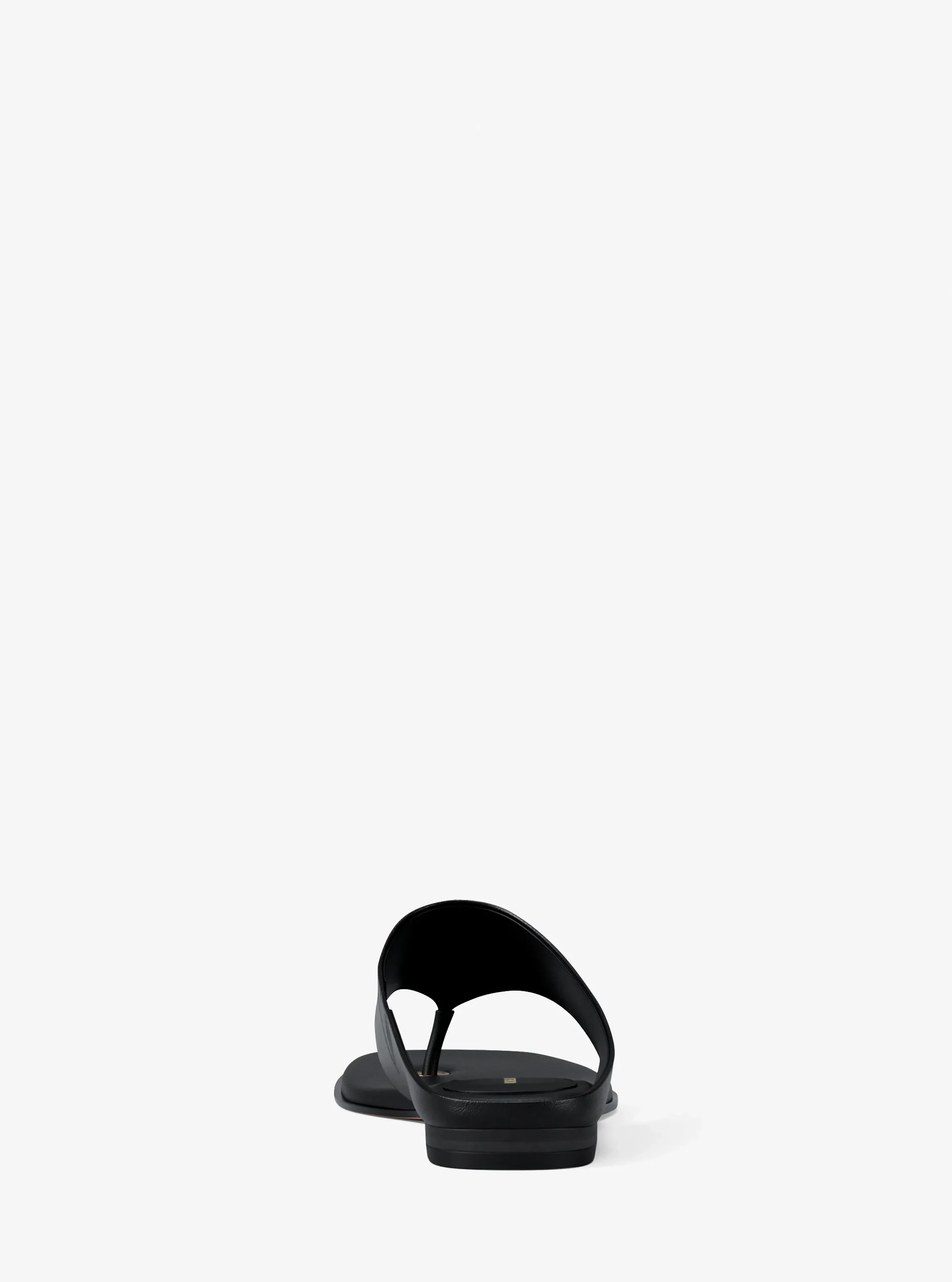 Женские сандалии Michael Kors Alster Leather Thong Sandal, цвет: Чёрный — фото 4