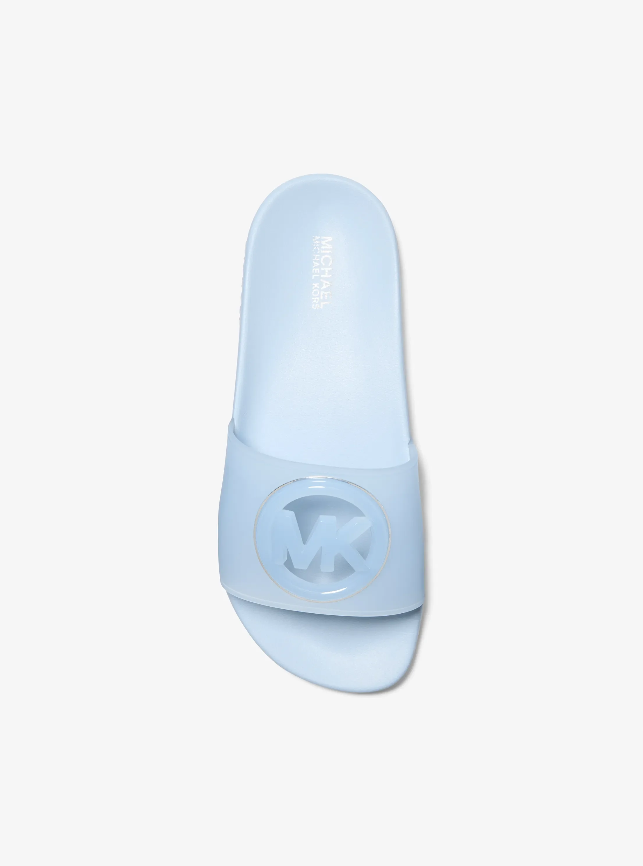 Сандалии Michael Kors Penny PVC Slide Sandal, цвет: Бледный океанский — фото 3