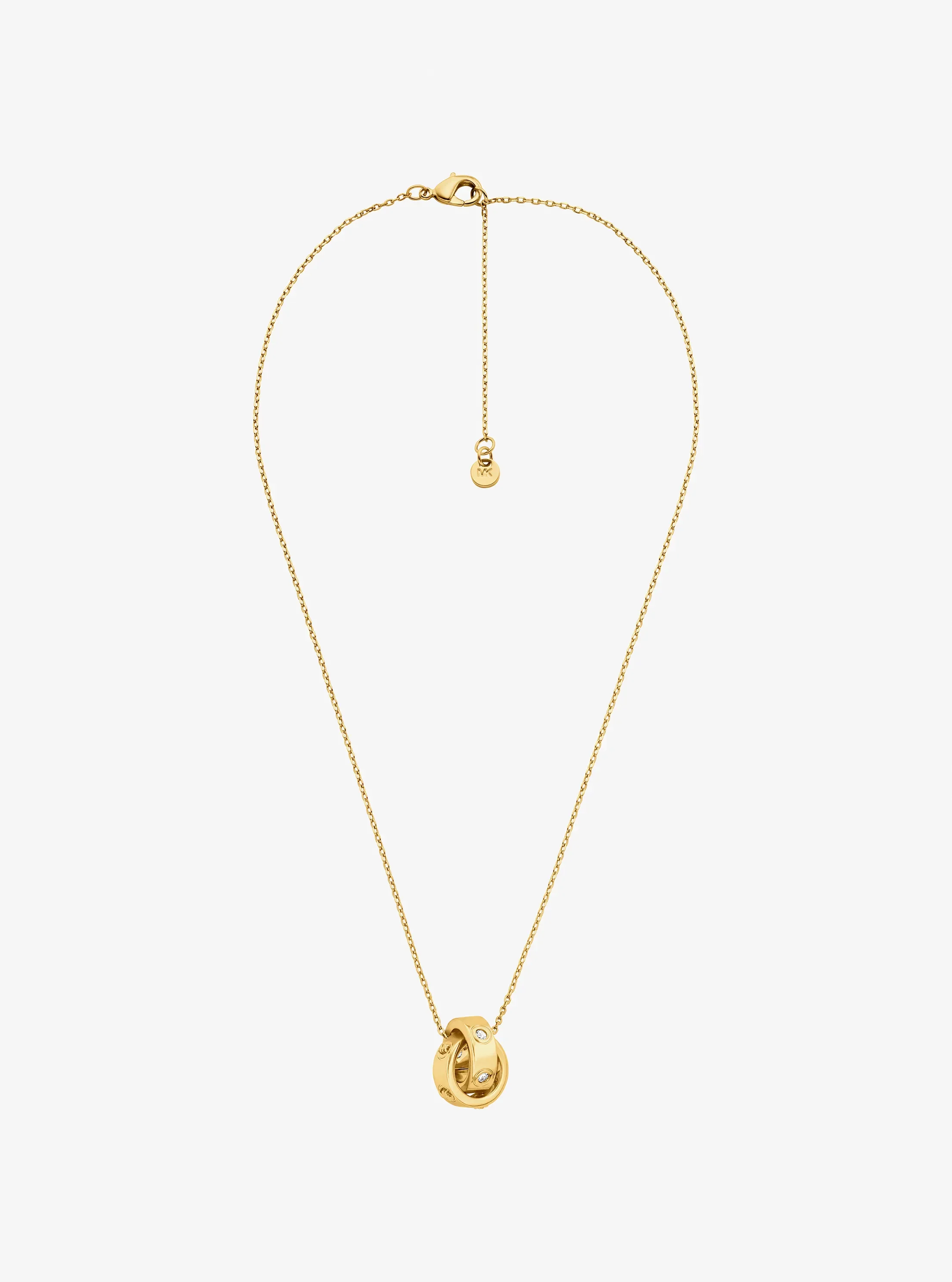Michael Kors Logo and Cubic Zirconia Necklace