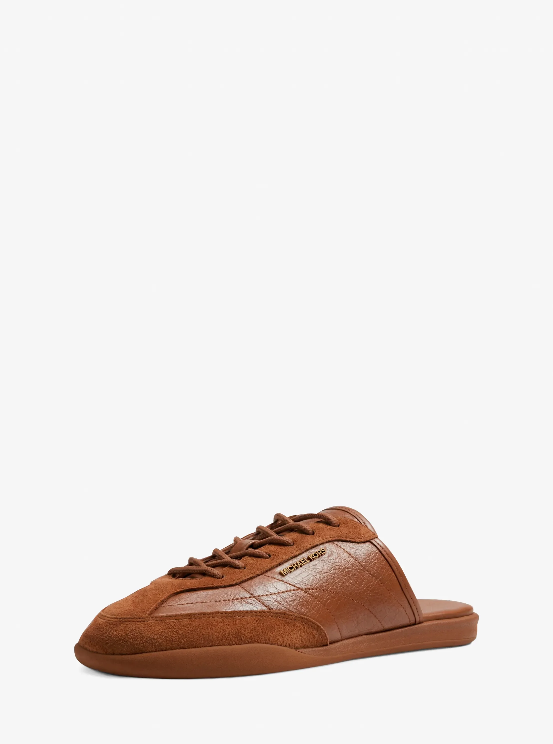 Женские сабо Michael Kors Nolan Leather Mule, цвет: Светло-коричневый — фото 7