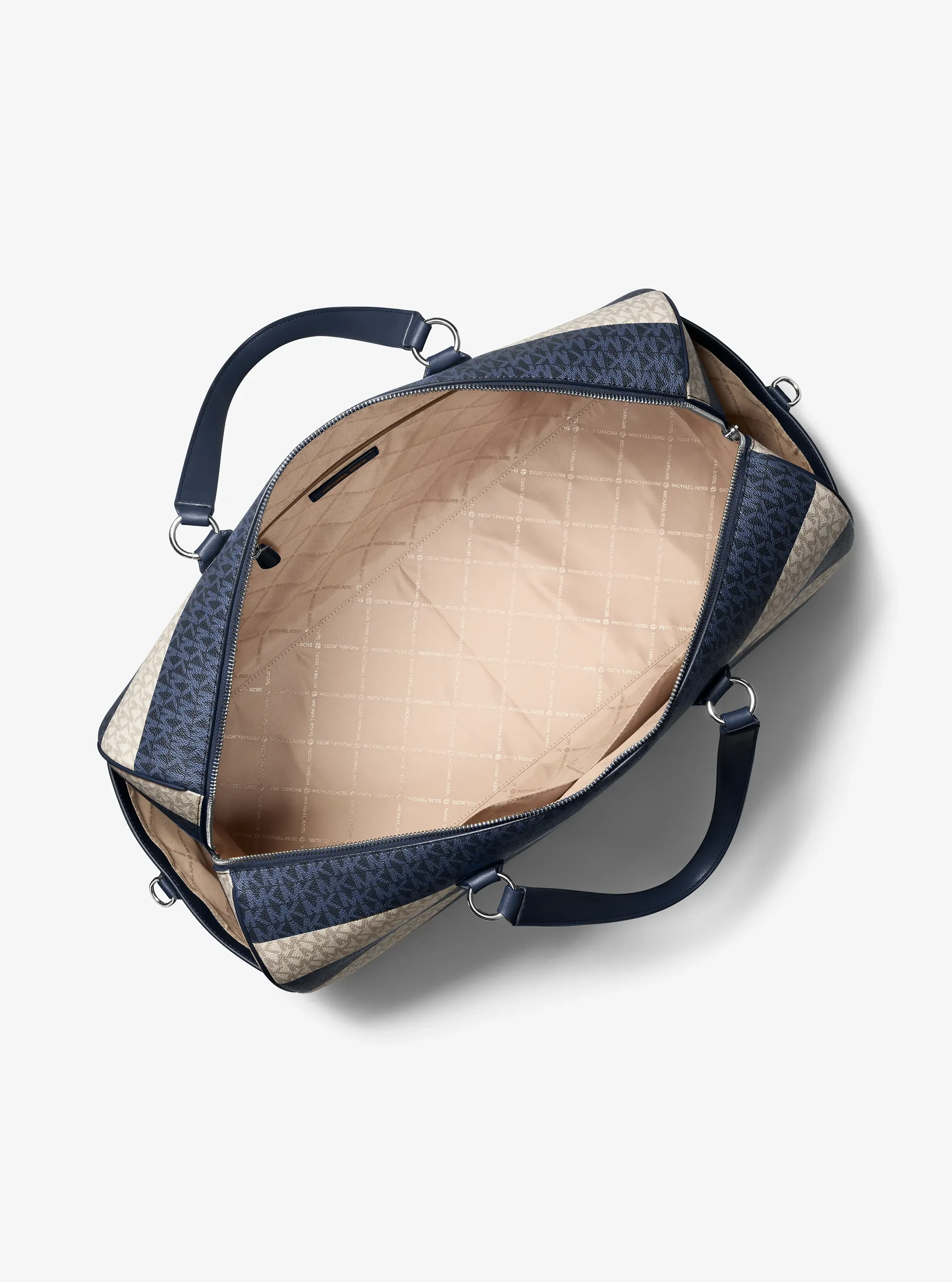 Сумки Michael Kors Grayson Extra-Large Striped Signature Logo Weekender — фото 2
