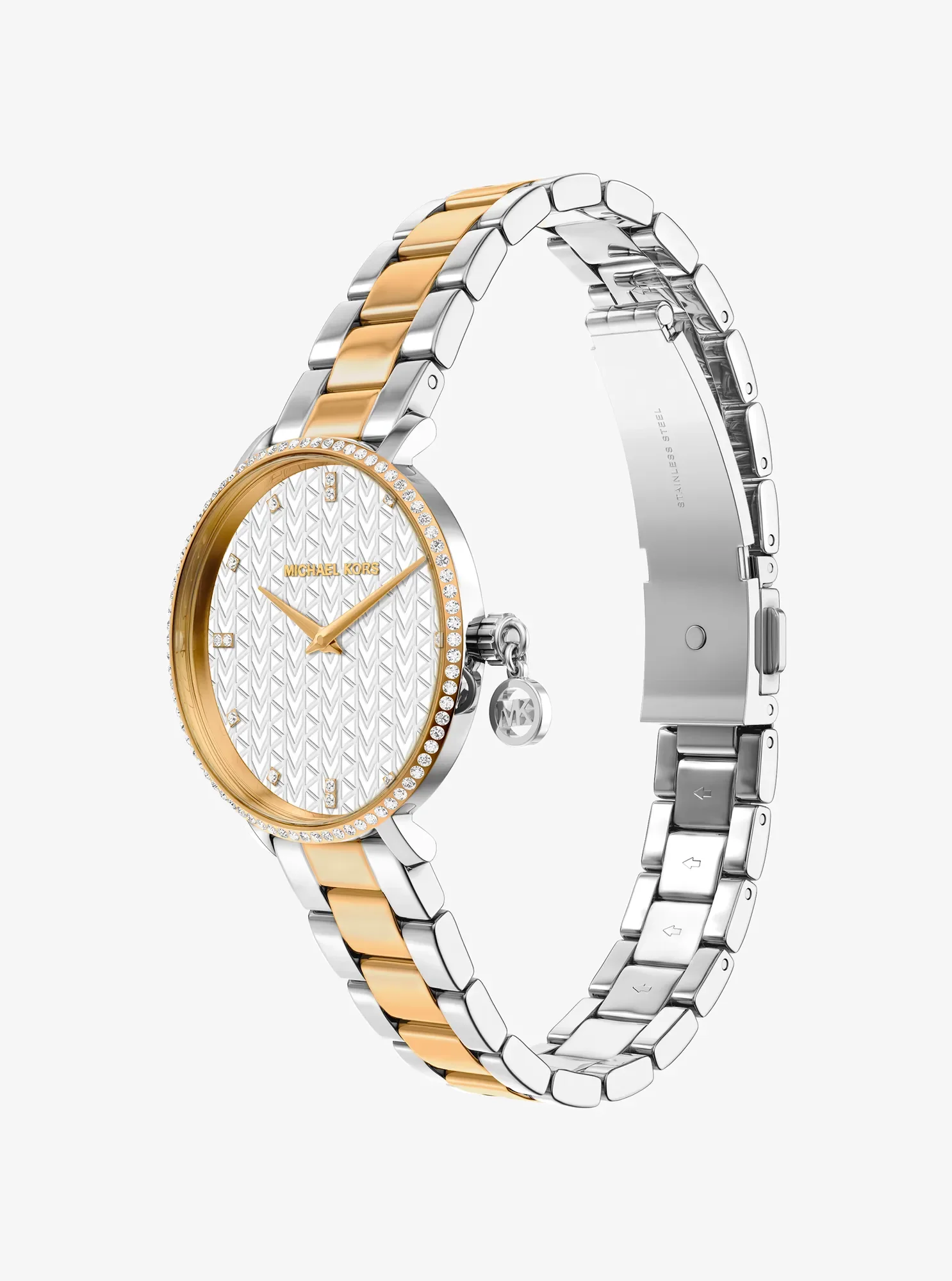 Женские часы Michael Kors Mini Pyper Pavé Two-Tone Watch, цвет: Двухцветный — фото 5