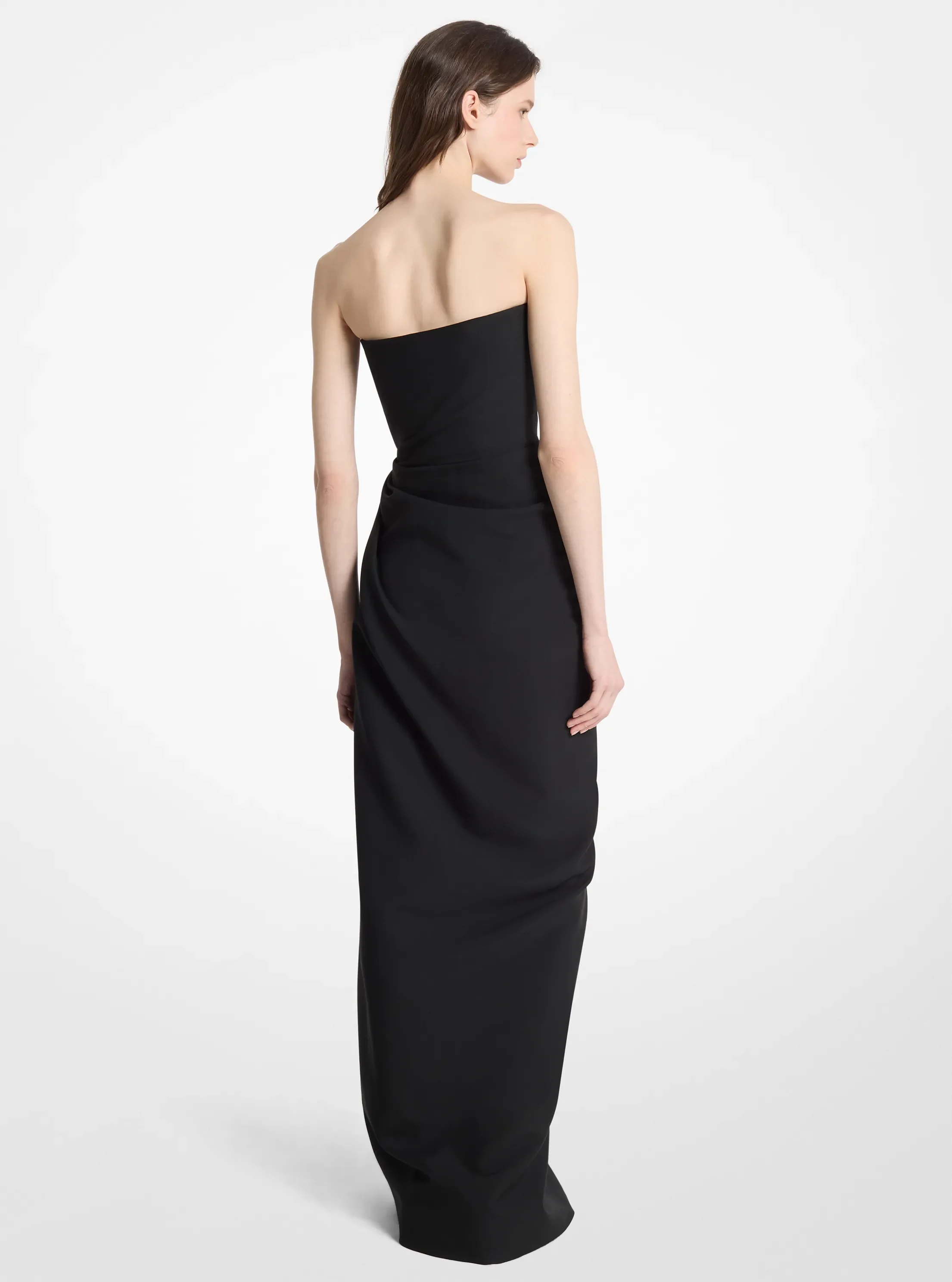 Женские платья Michael Kors Wool Broadcloth Origami Strapless Dress — фото 2