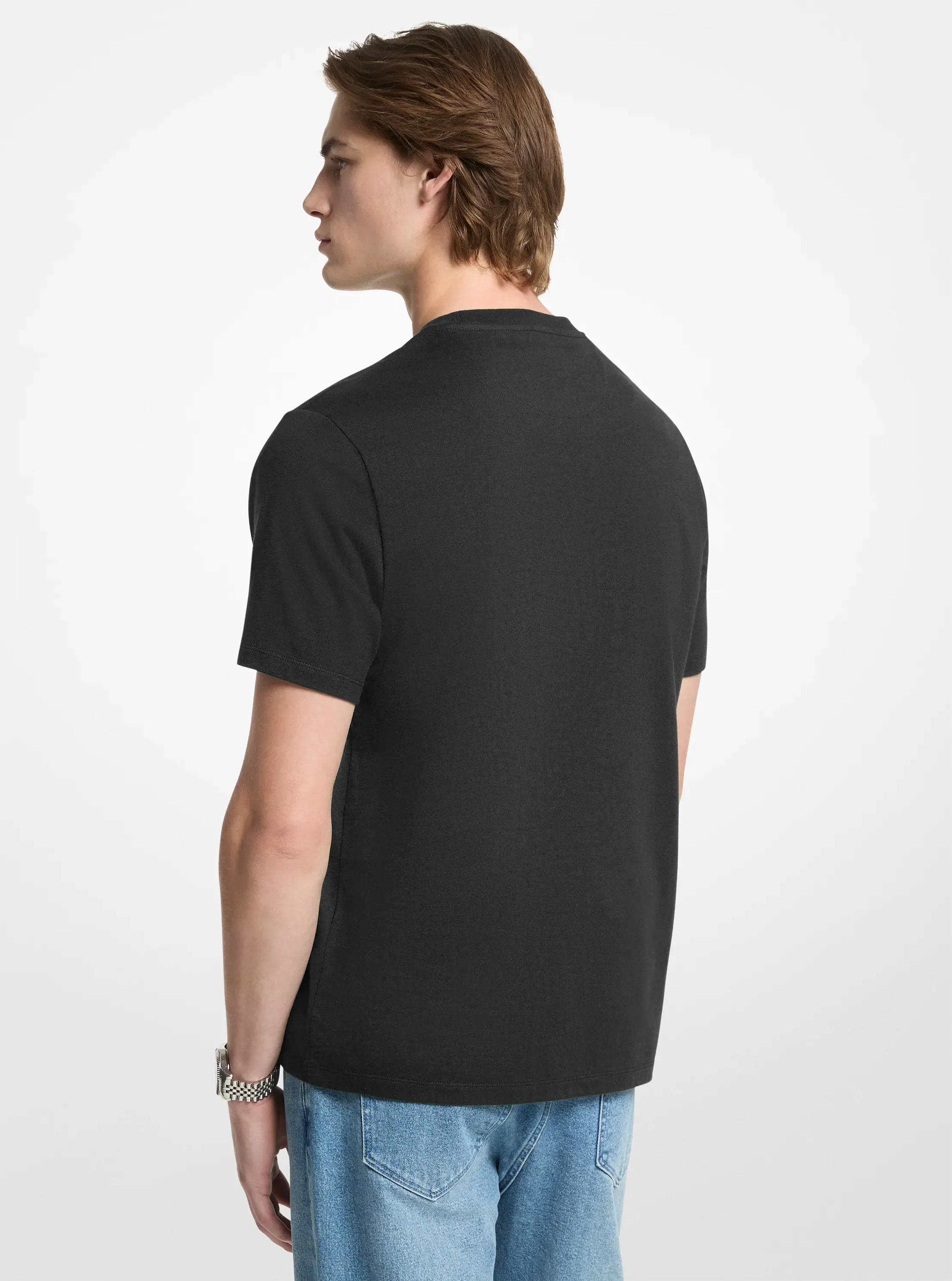 Мужские футболки Michael Kors Logo Cotton T-Shirt — фото 2