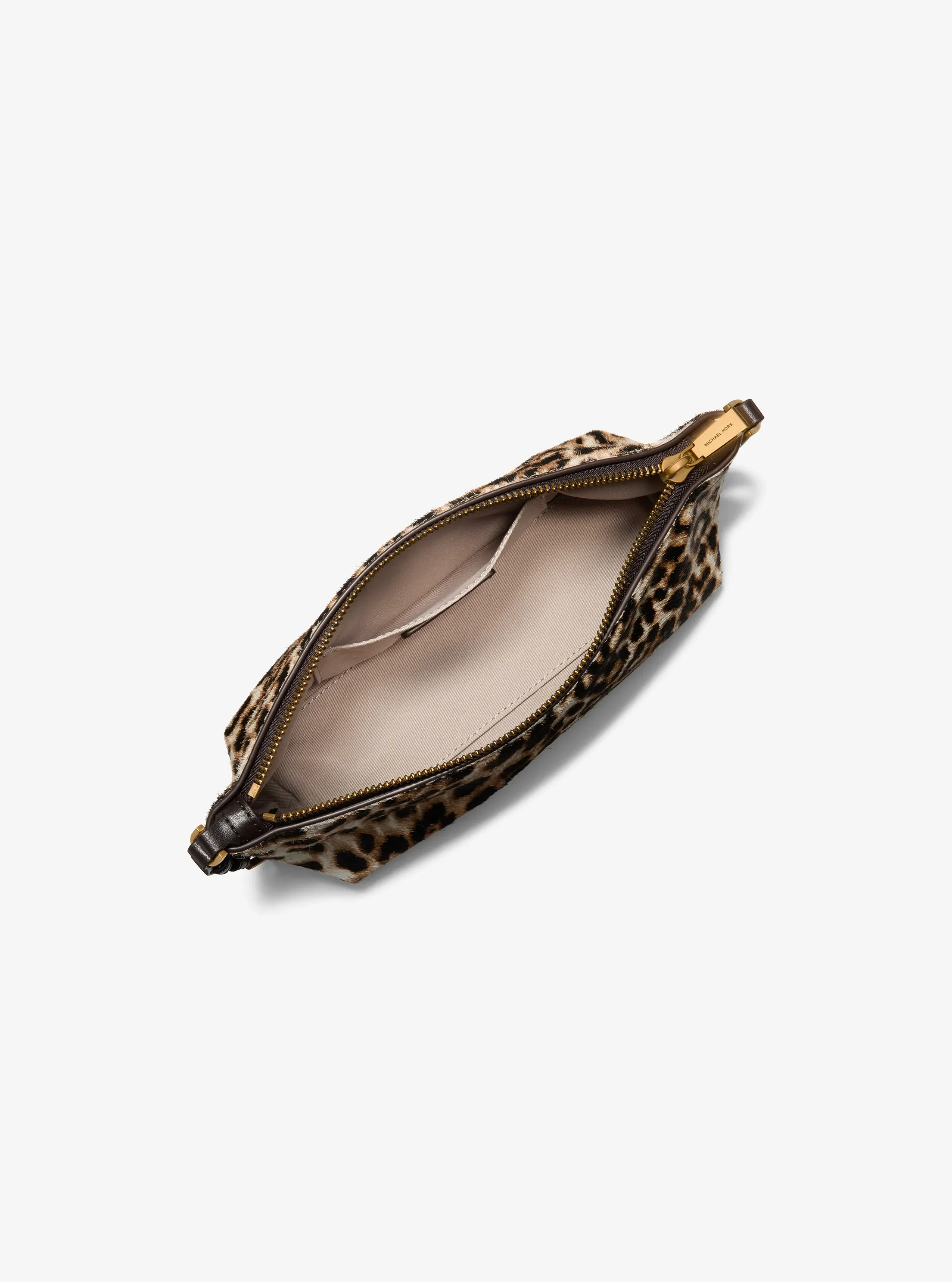 Michael Kors Laila Small Leopard Print Calf Hair Pochette — фото 2