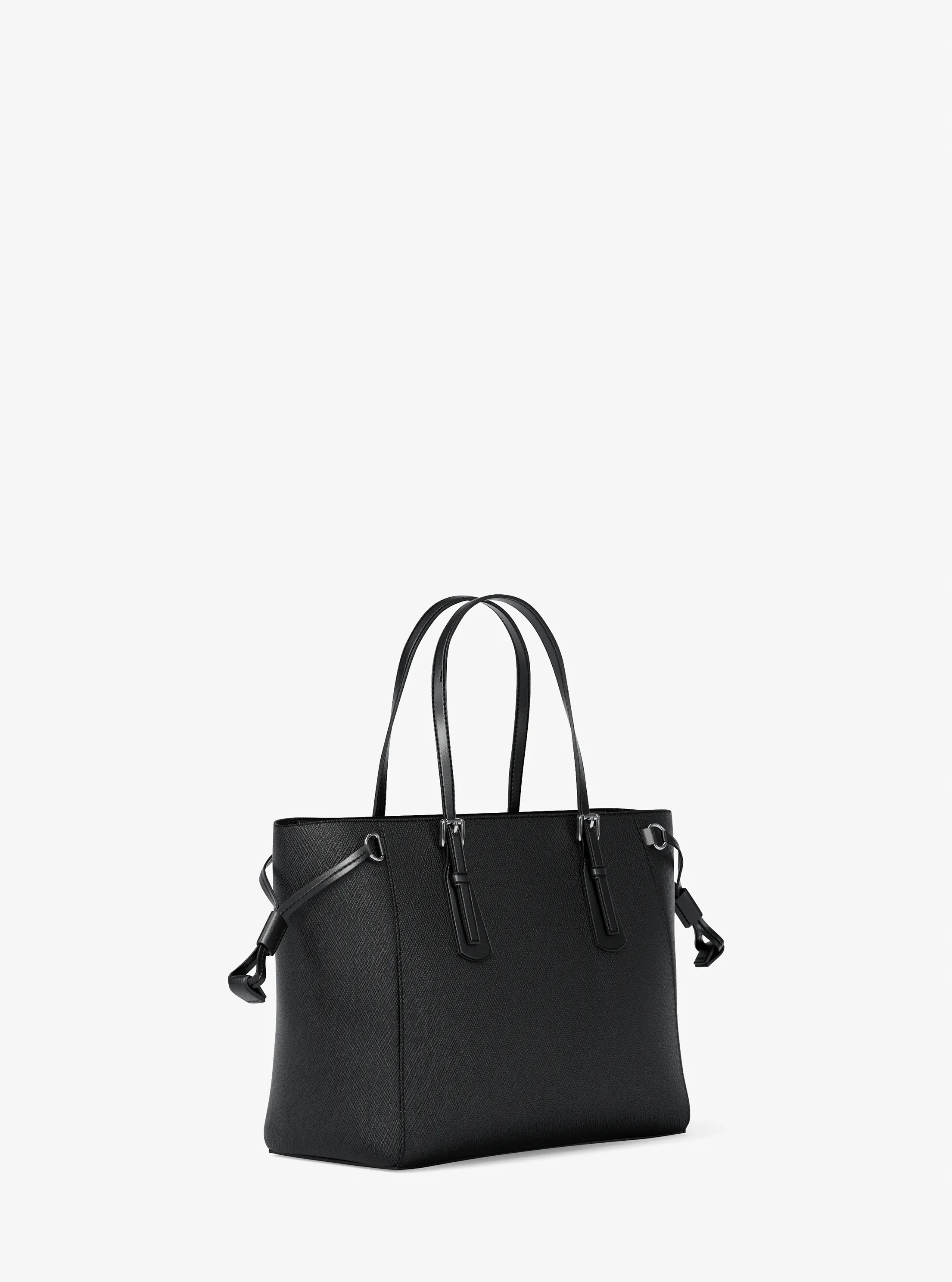 Женская сумка Michael Kors Voyager Extra-Small Pebbled Leather Convertible Crossbody, цвет: Чёрный — фото 3