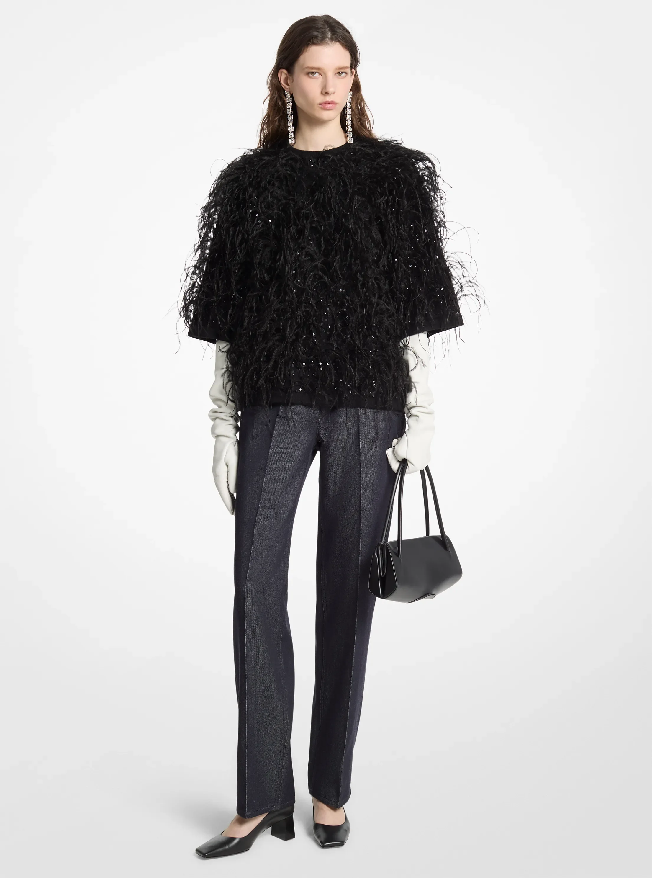 Женские свитеры Michael Kors Hand-Embroidered Cashmere Sweater