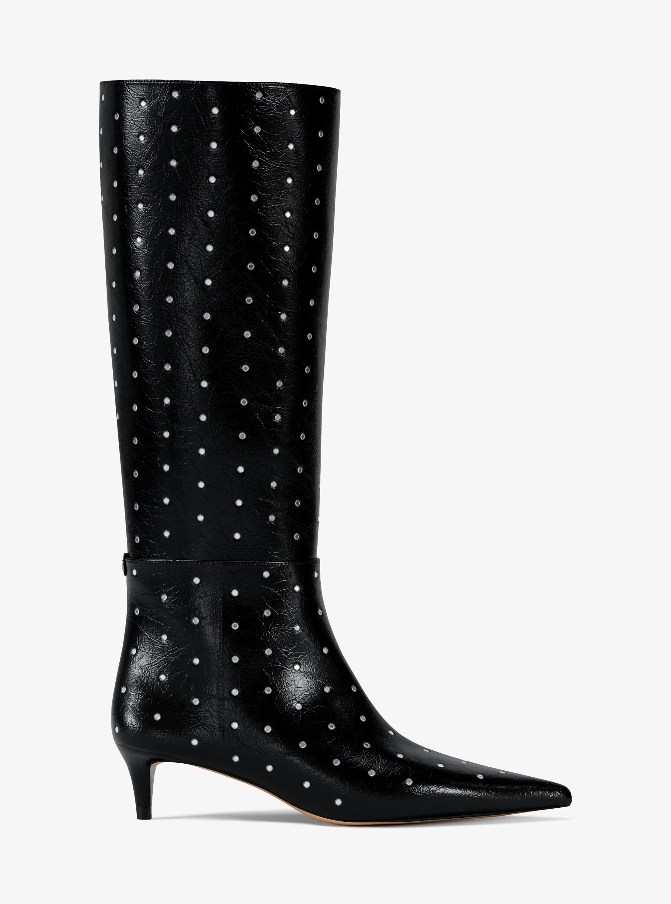 Ботинки Michael Kors Nalia Studded Kitten Heel Boot, цвет: Чёрный — фото 2