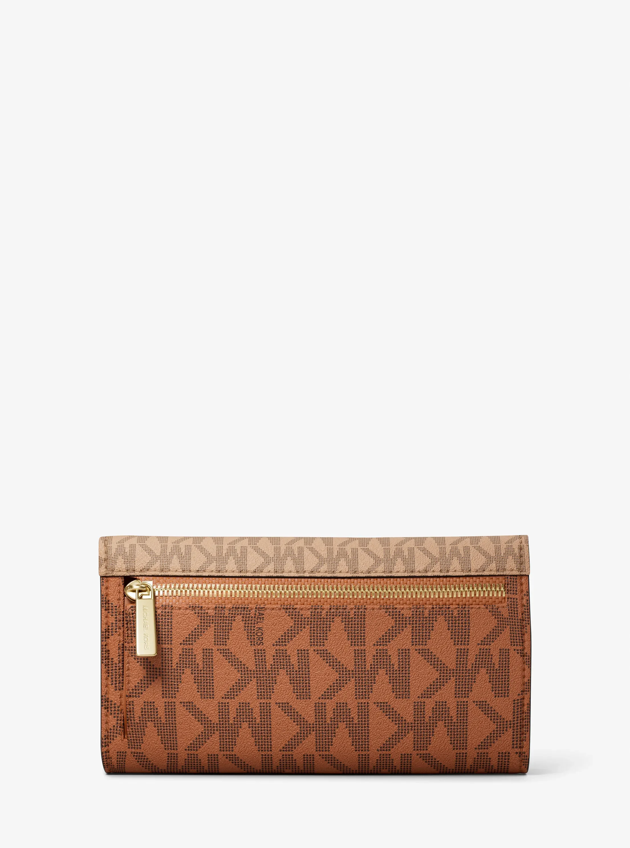 Кошельки Michael Kors Jet Set Large Signature Logo Tri-Fold Wallet — фото 3