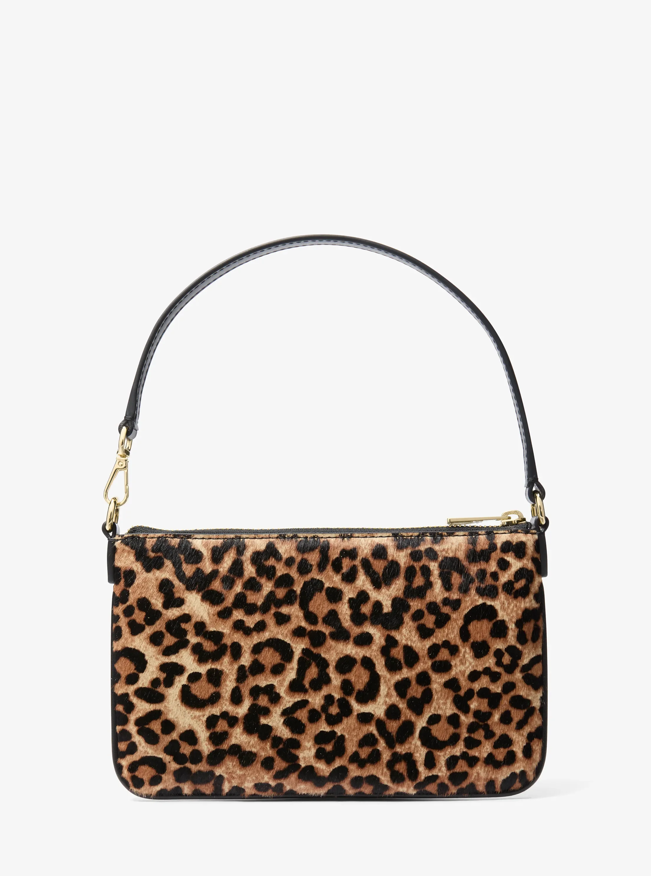 Сумка Michael Kors Jet Set Travel Leopard Print Calf Hair Wristlet, цвет: Верблюжий — фото 4