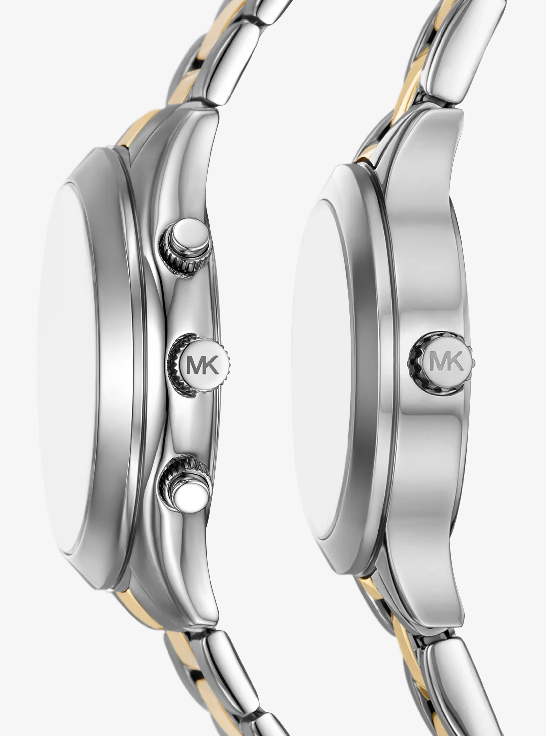 Часы Michael Kors Aspyn His and Hers Pavé Two-Tone Watch Set, цвет: Двухцветный — фото 2