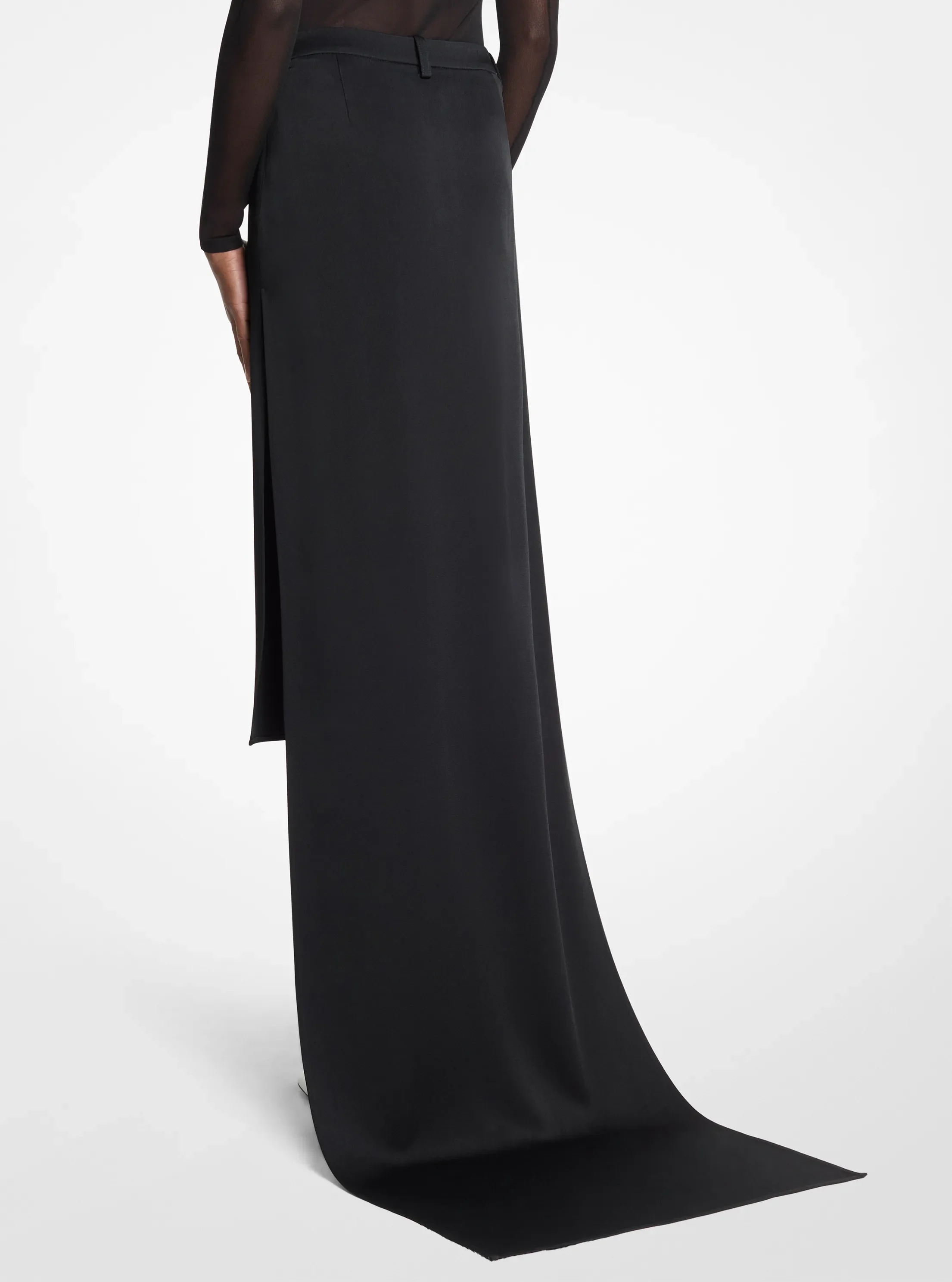 Женские юбки Michael Kors Satin Skirt With Train — фото 2