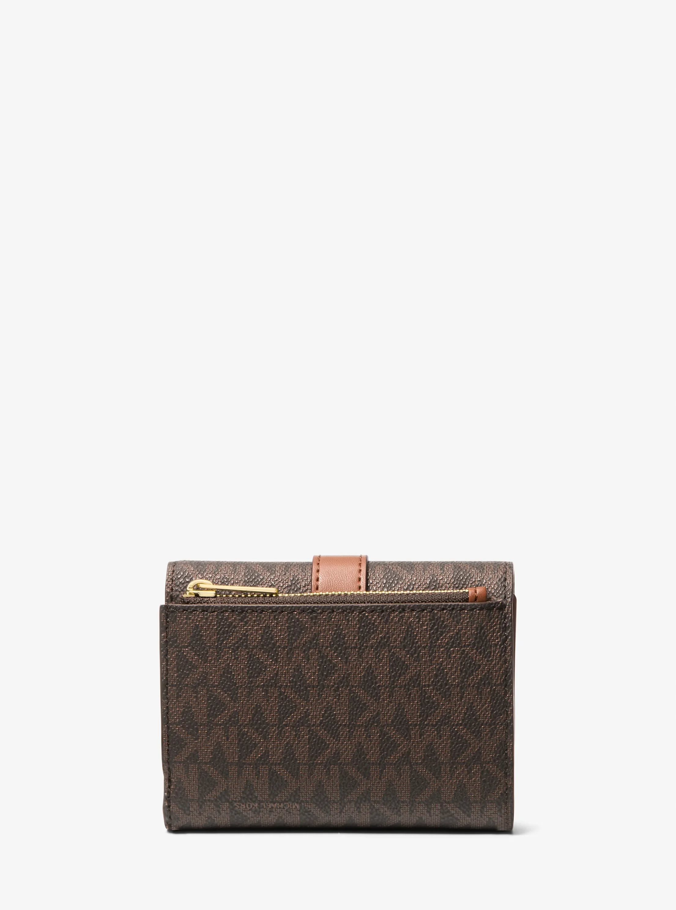 Кошельки Michael Kors Greenwich Medium Signature Logo Trifold Wallet — фото 3