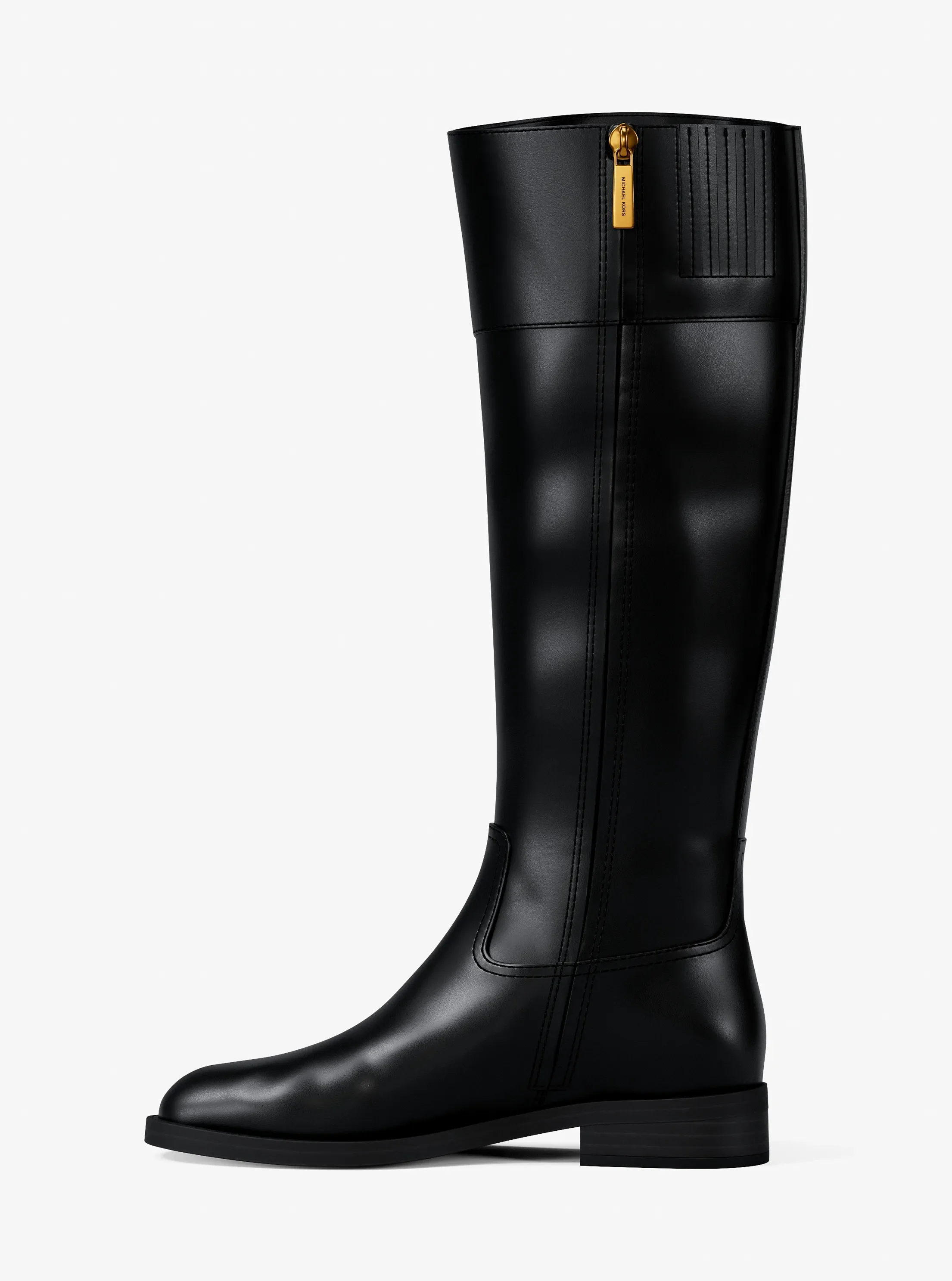 Женские ботинки Michael Kors Kimmee Leather, цвет: Чёрный — фото 3