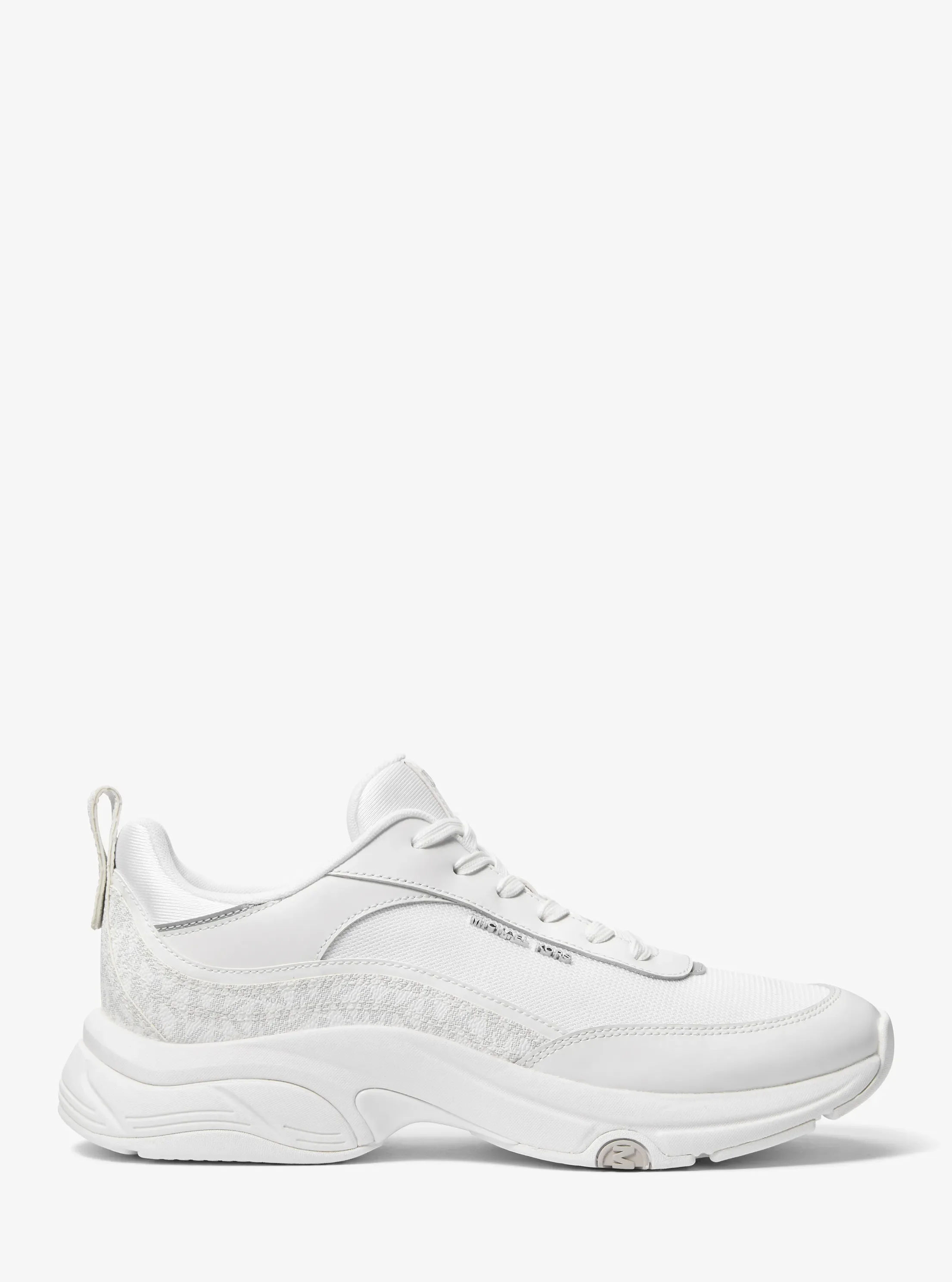 Мужские кроссовки Michael Kors Hartley Leather Trainer, цвет: Яркий белый — фото 2