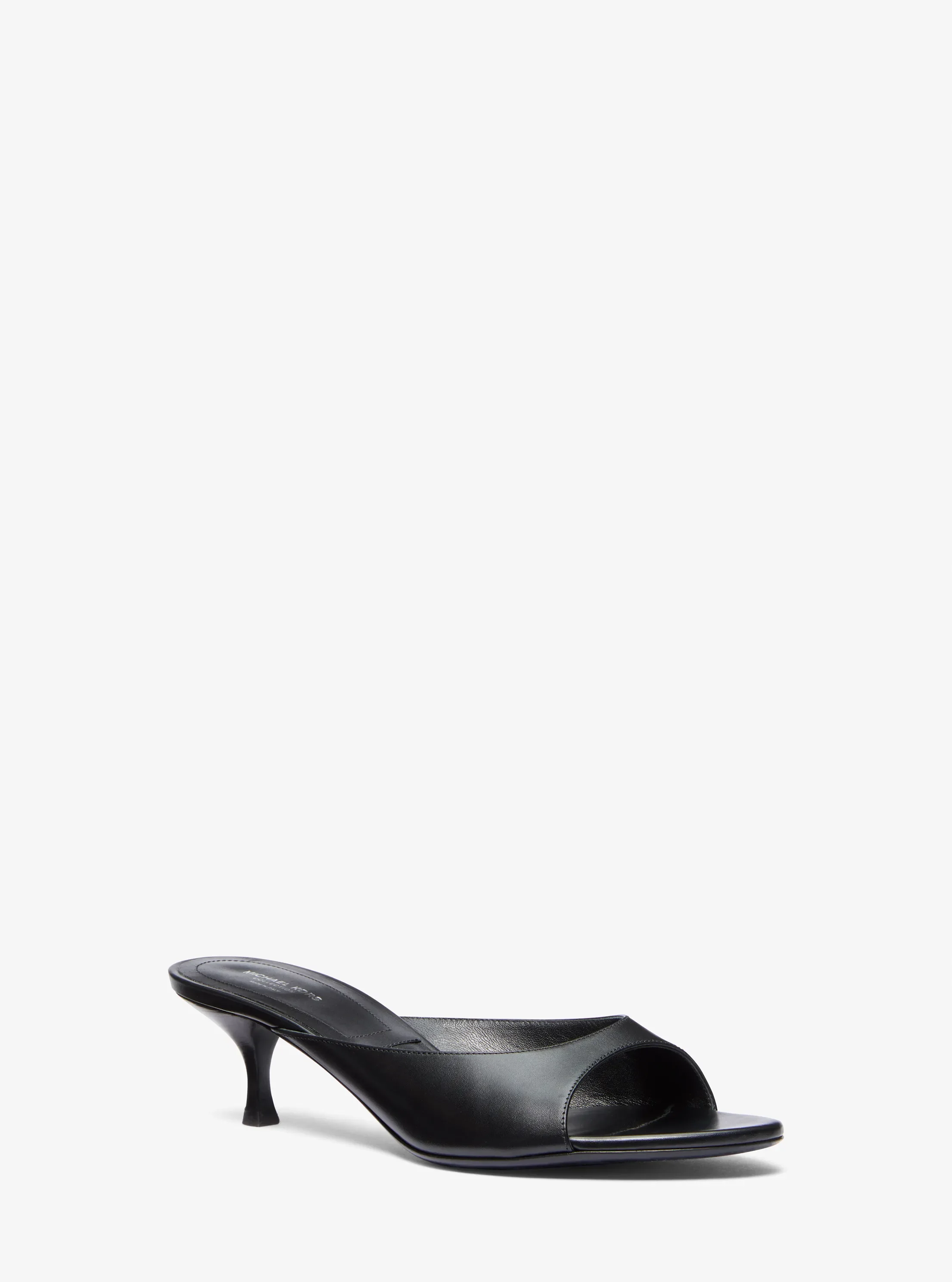 Женские сабо Michael Kors Arianna Leather Mule, цвет: Чёрный