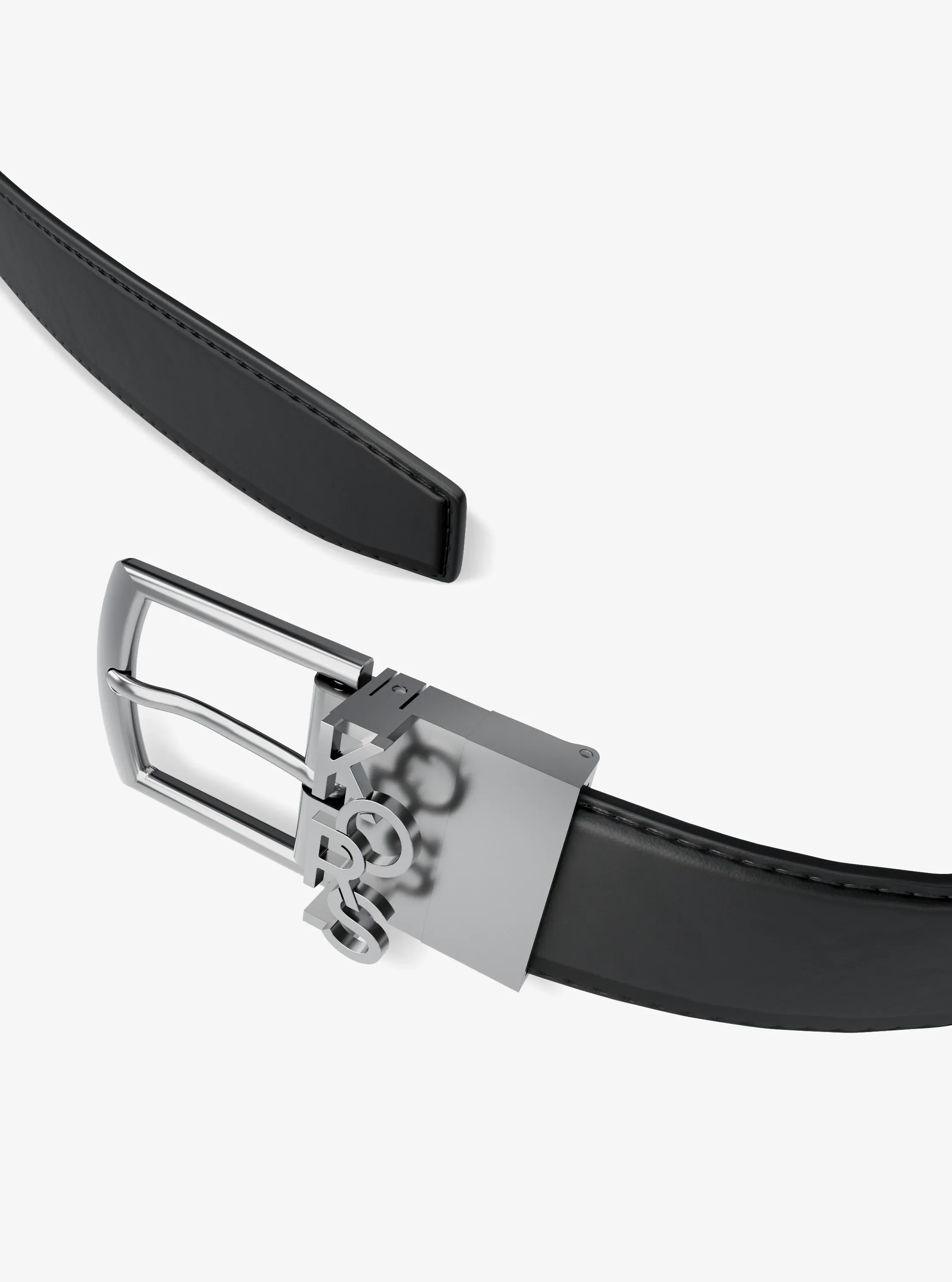 Ремень Michael Kors KORS Belt, цвет: Чёрный / Коричневый — фото 2