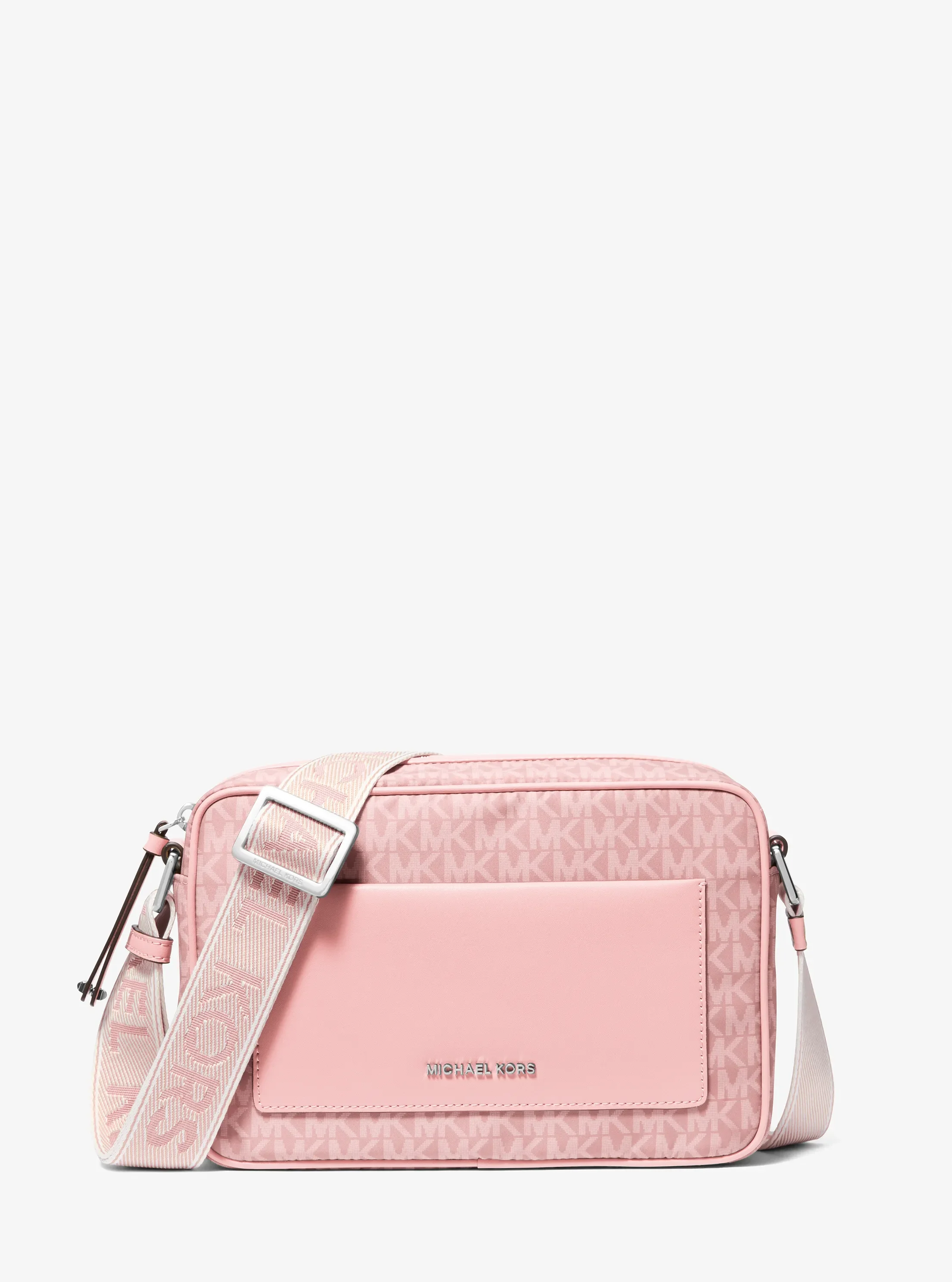 Сумки Michael Kors Jet Set Large Signature Logo Print Woven Crossbody