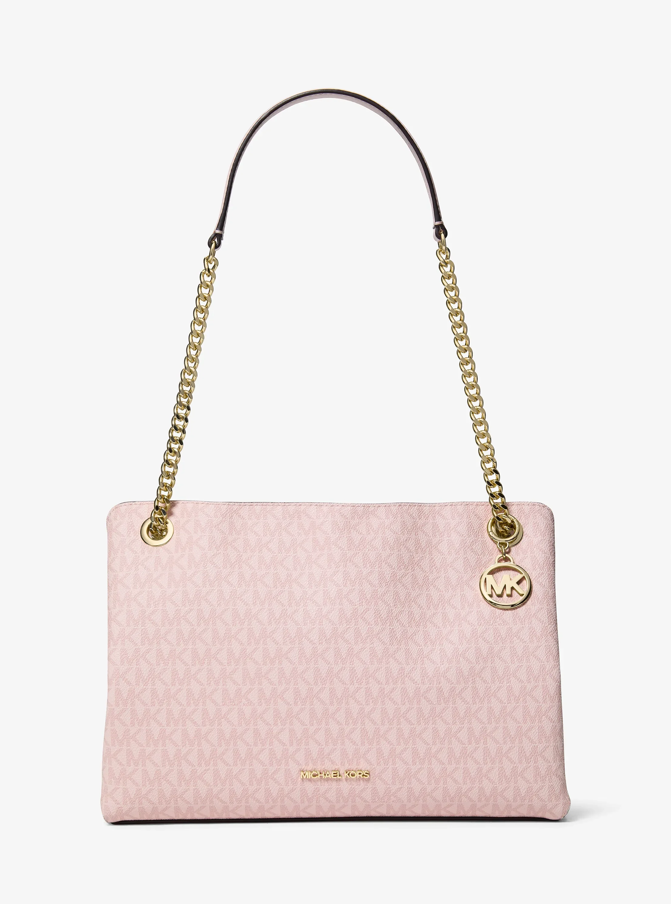 Michael Kors Christina Medium Signature Logo Messenger Bag