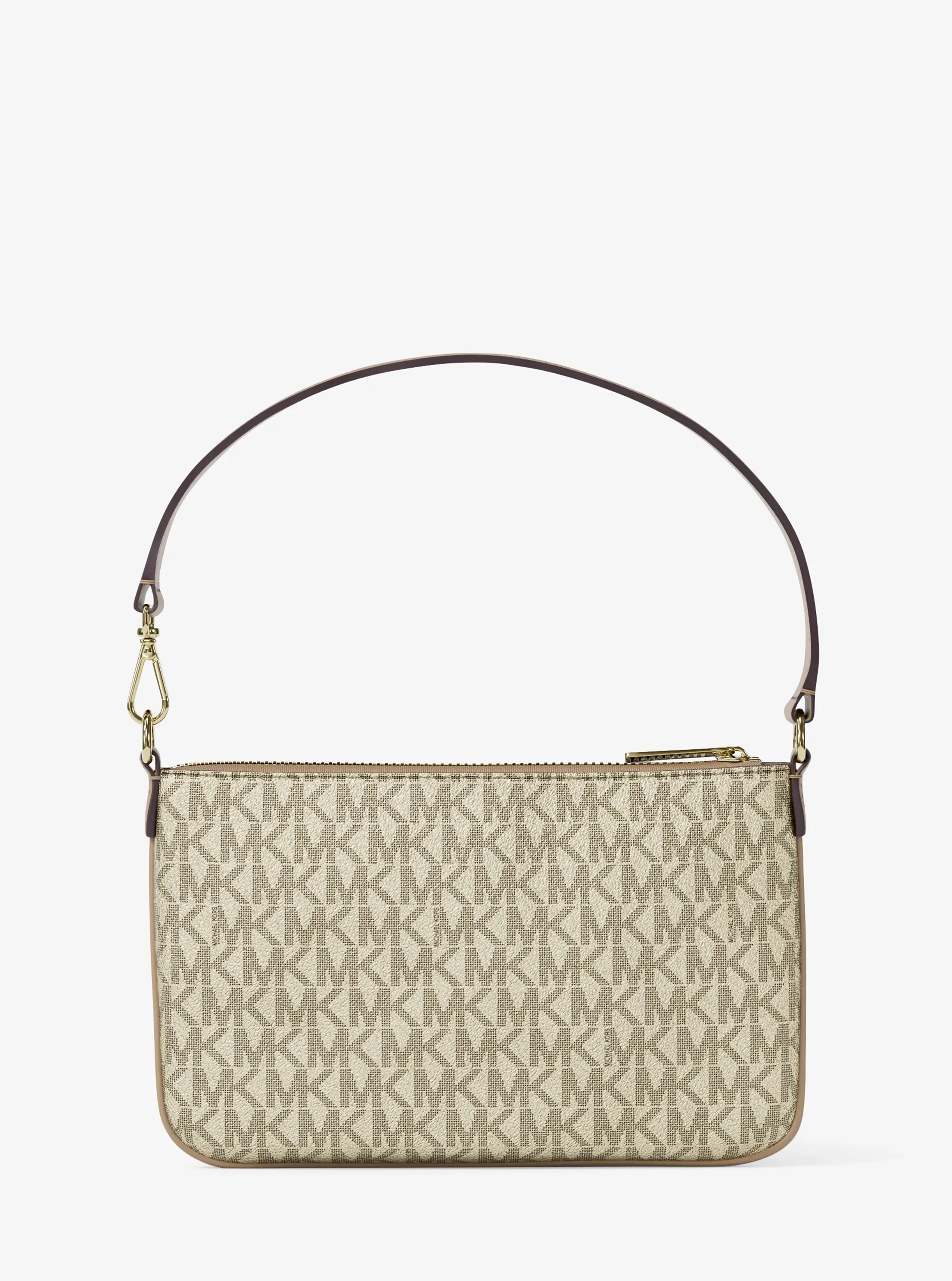 Сумки Michael Kors Jet Set Small Metallic Signature Logo Wristlet — фото 3