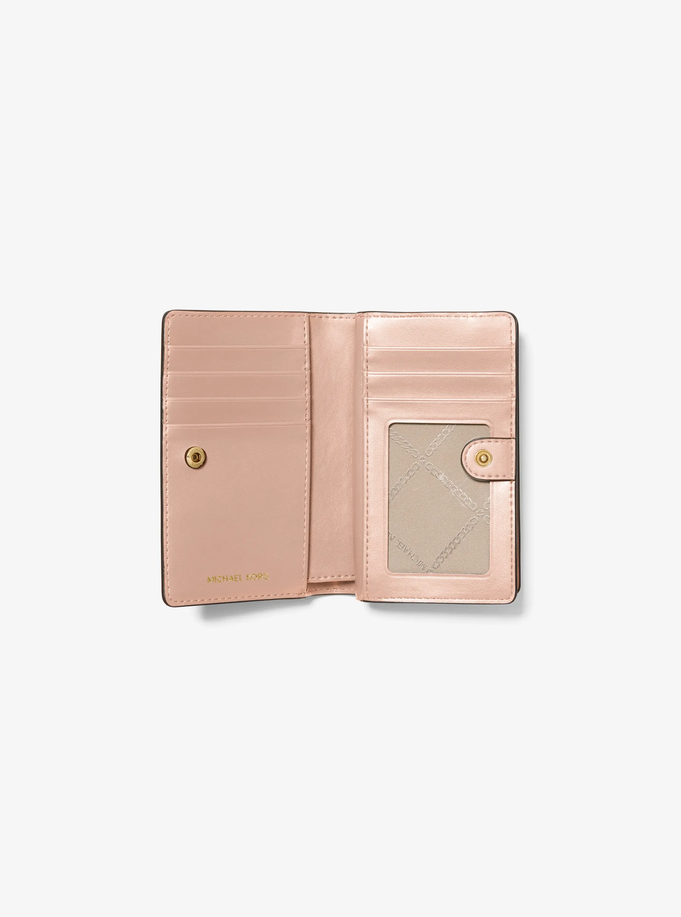 Женские кошельки Michael Kors Medium Pebbled Leather Wallet — фото 2