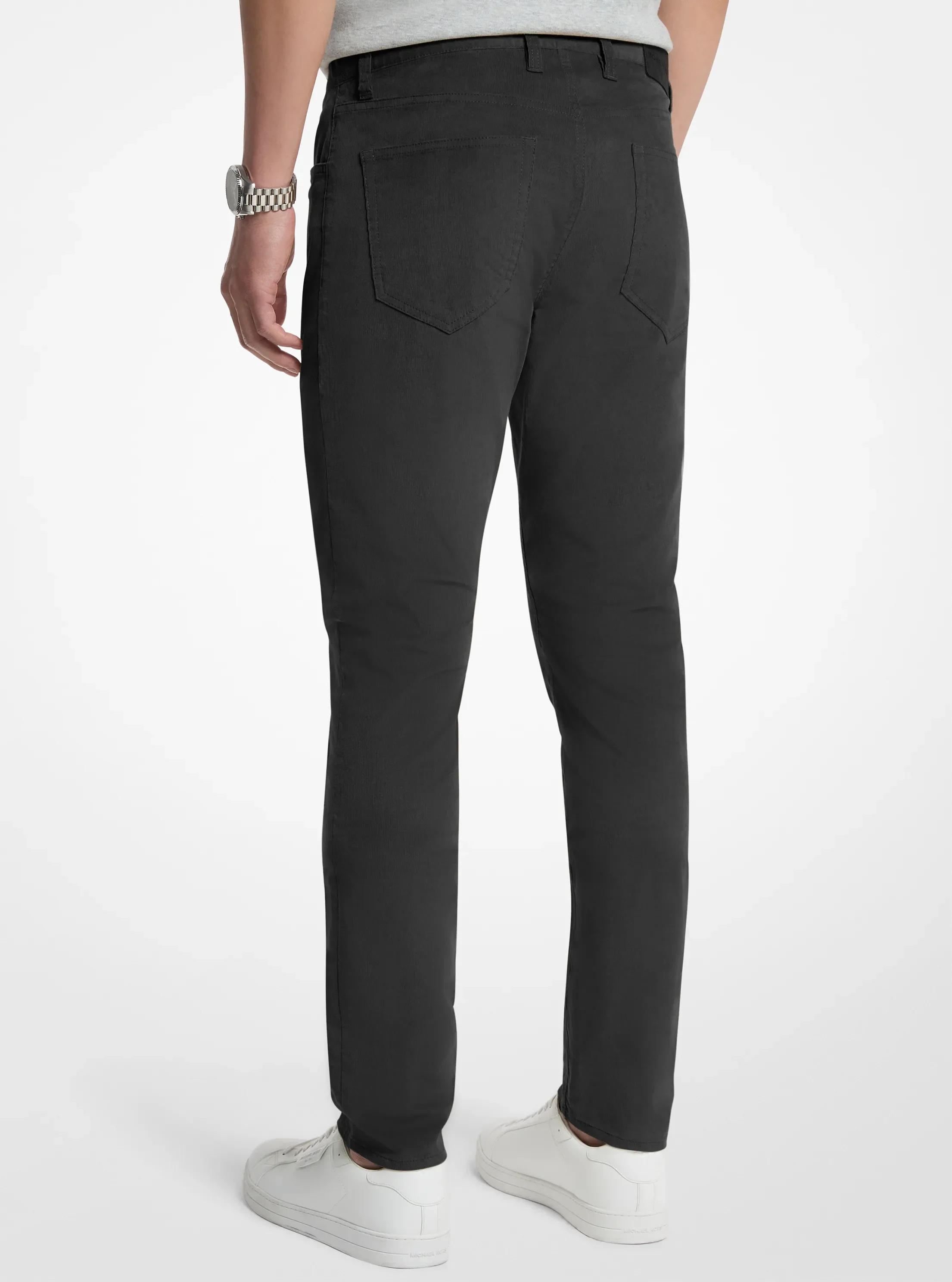 Брюки Michael Kors Parker Stretch Cotton Blend, цвет: Чёрный — фото 2
