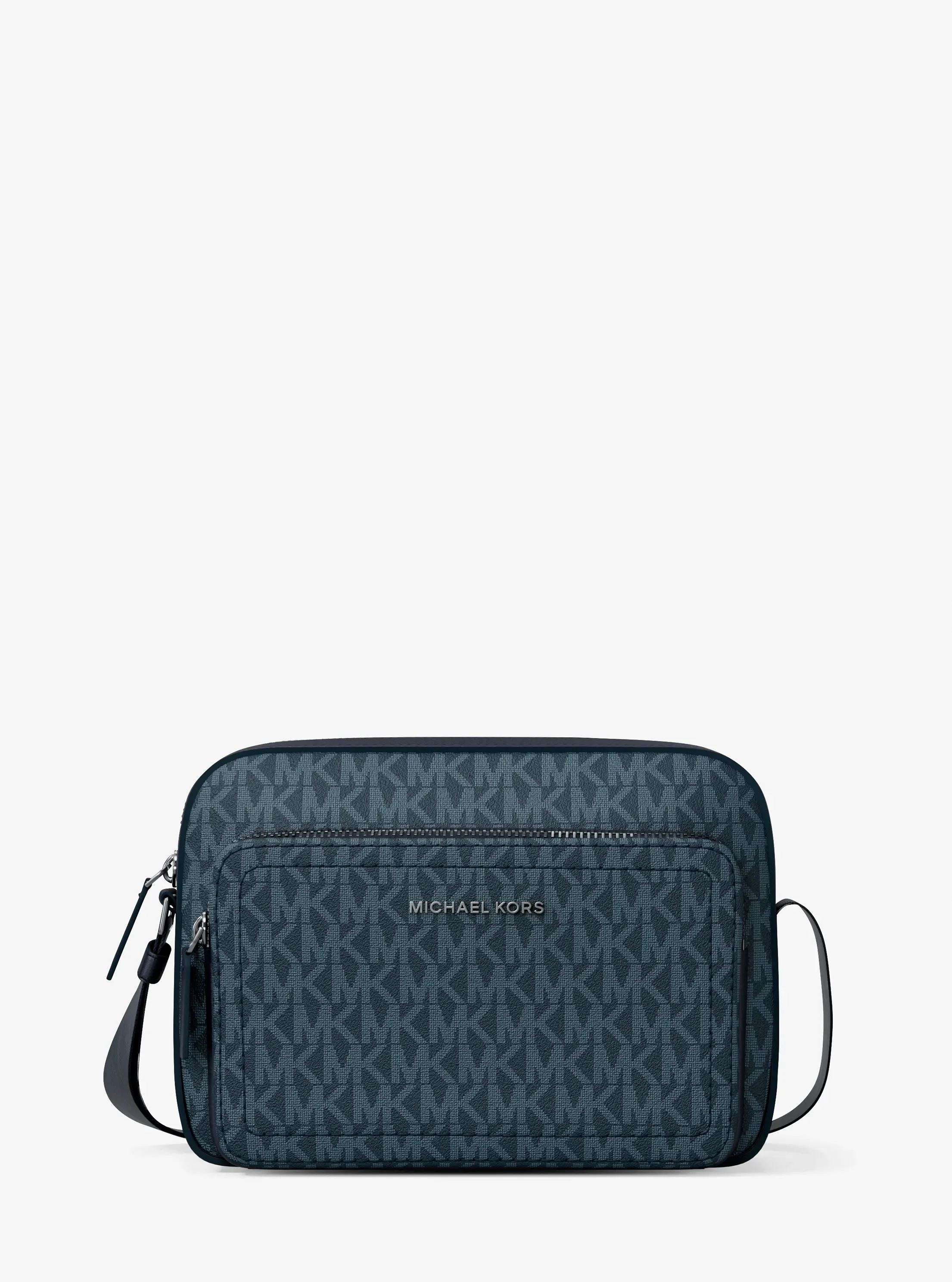 Сумка Michael Kors Cooper Signature Logo Flight, цвет: Admrl/Plblue