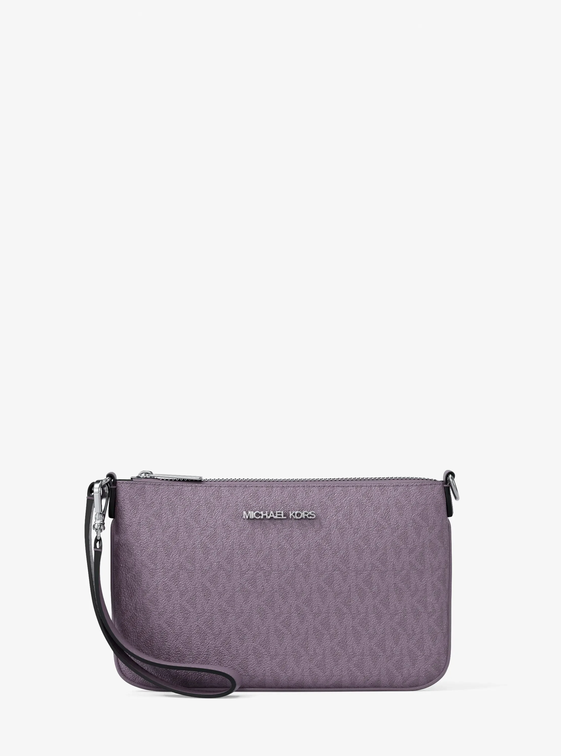 Сумки Michael Kors Jet Set Small Signature Logo Convertible Wristlet — фото 4