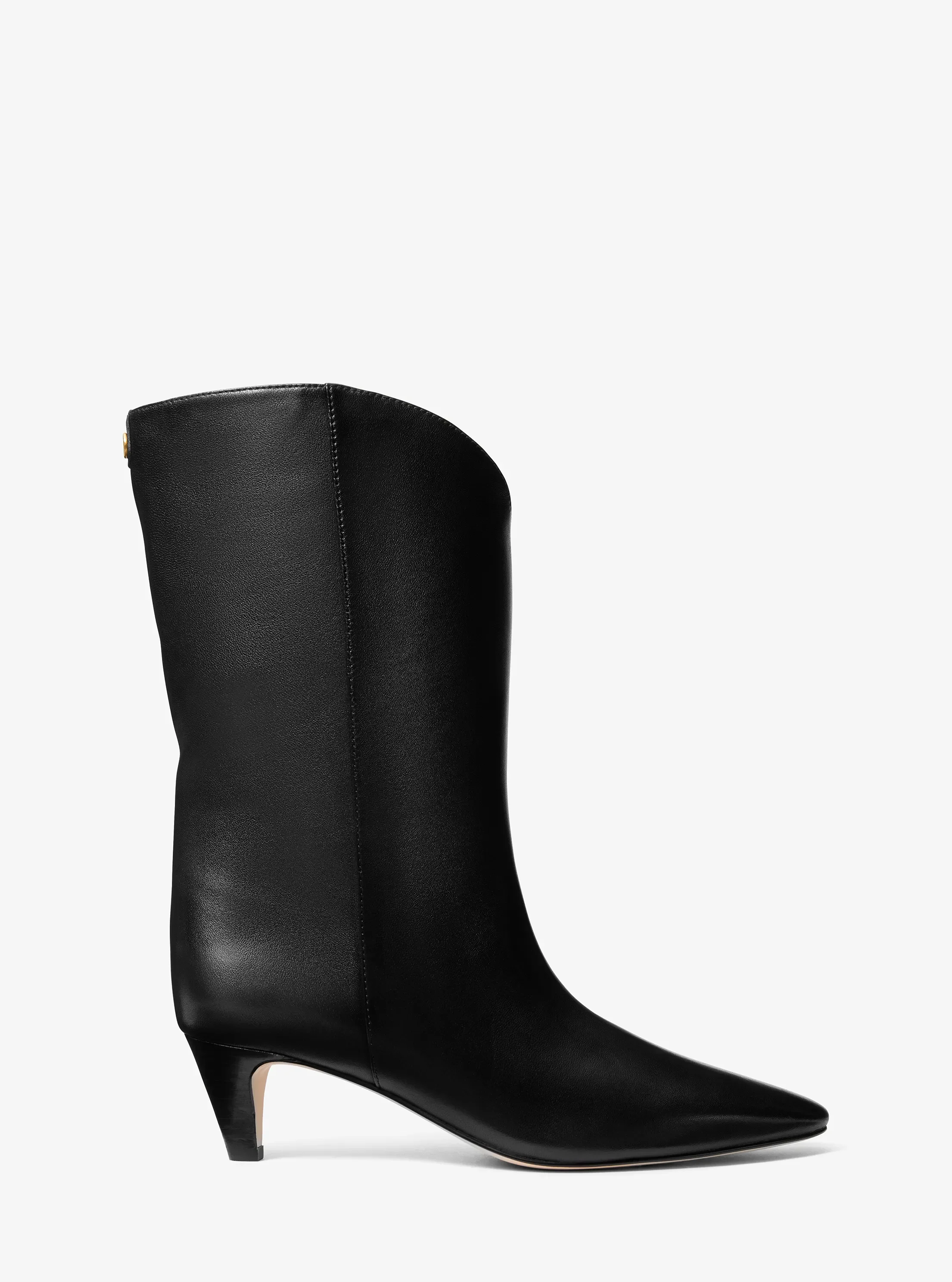 Женские ботинки Michael Kors Daniela Leather Boot, цвет: Чёрный — фото 2