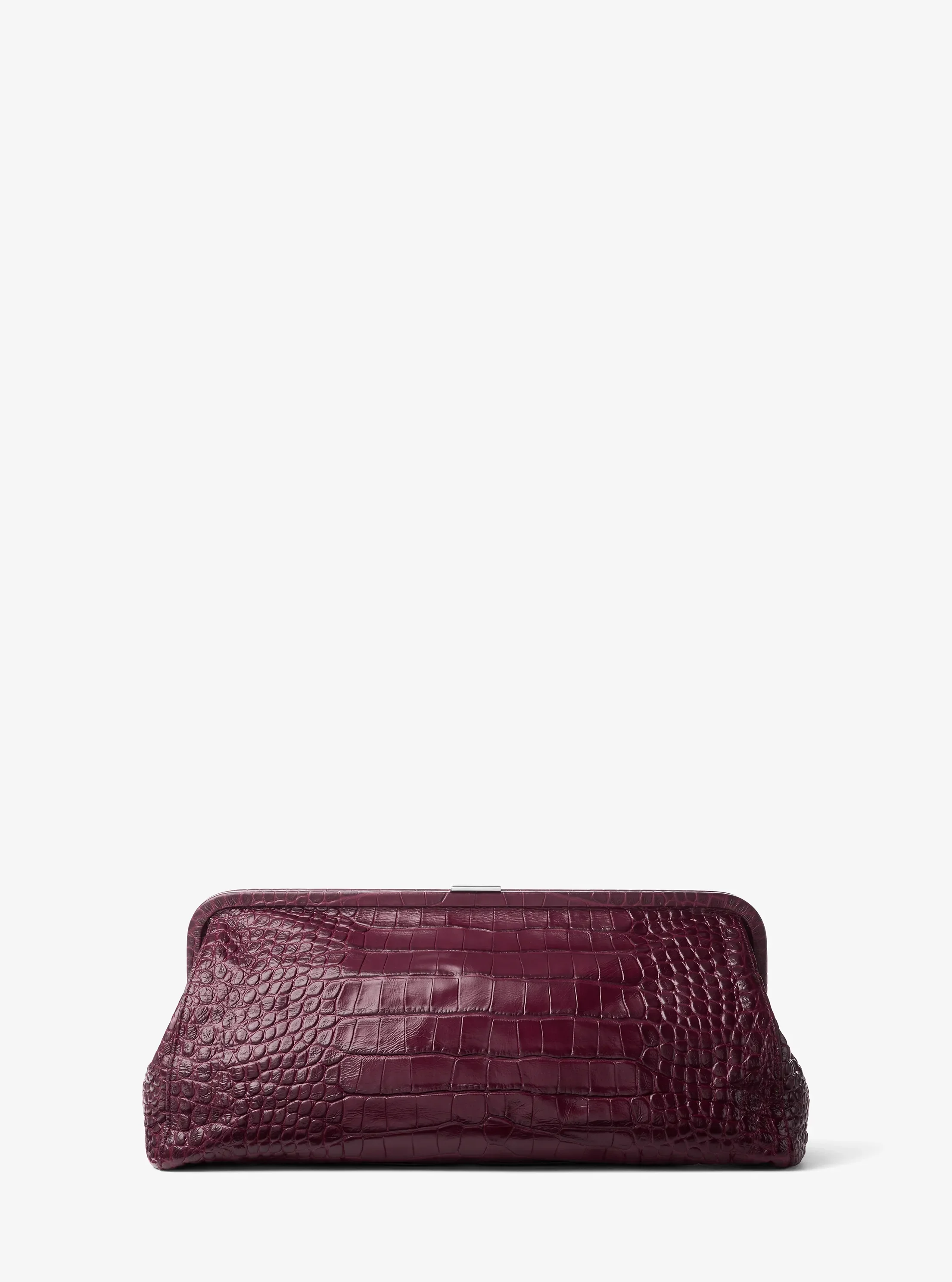 Женские сумки Michael Kors Angelica Large Crocodile Embossed Leather Frame Clutch
