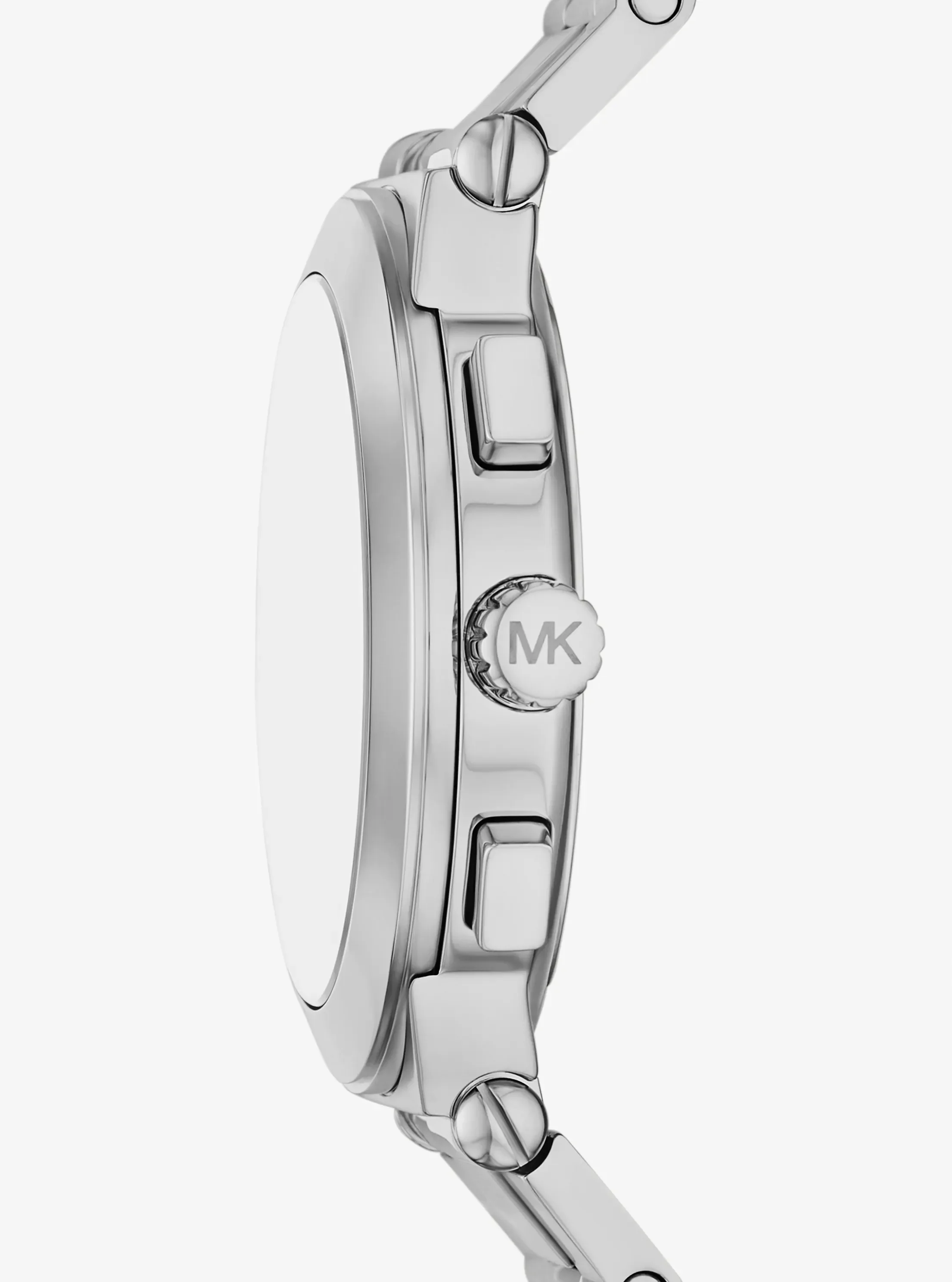 Часы Michael Kors Oversized Billie Silver-Tone Watch, цвет: Серебряный — фото 2