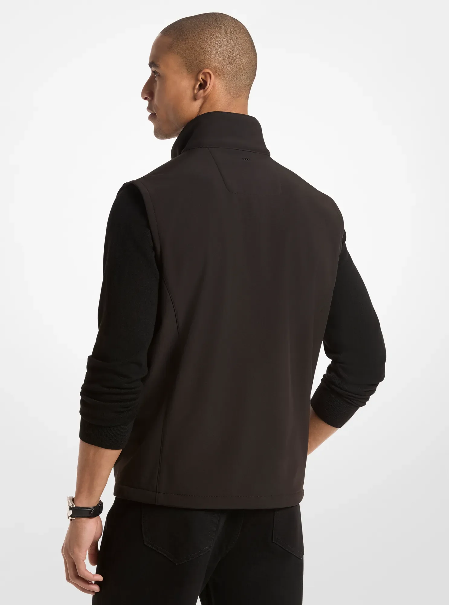 Жилет Michael Kors Zip-Up Vest, цвет: Чёрный — фото 2