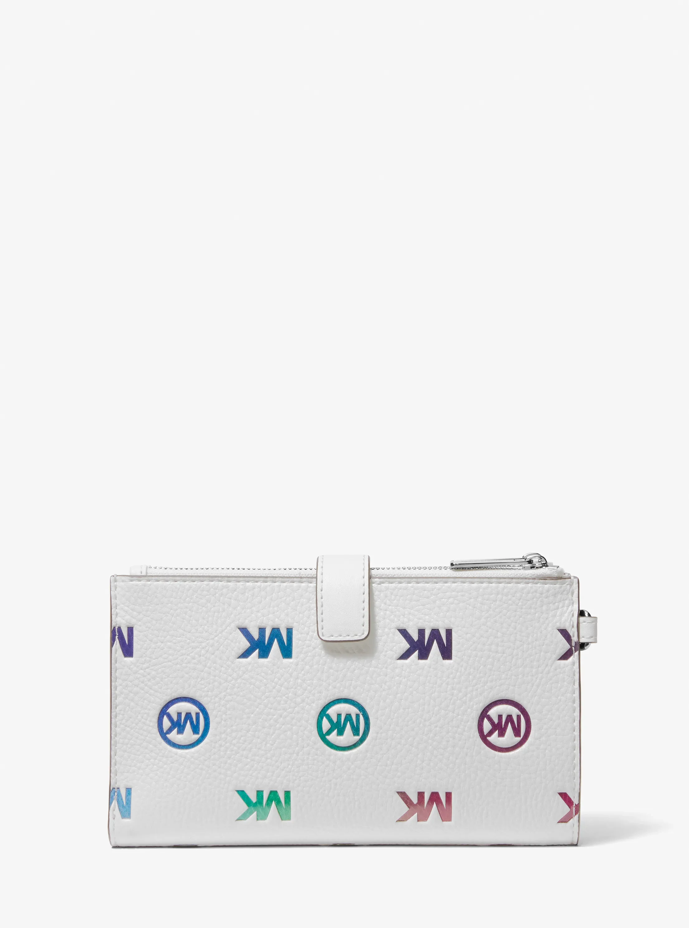 Сумки Michael Kors Jet Set Travel Rainbow Logo Embossed Wristlet — фото 3