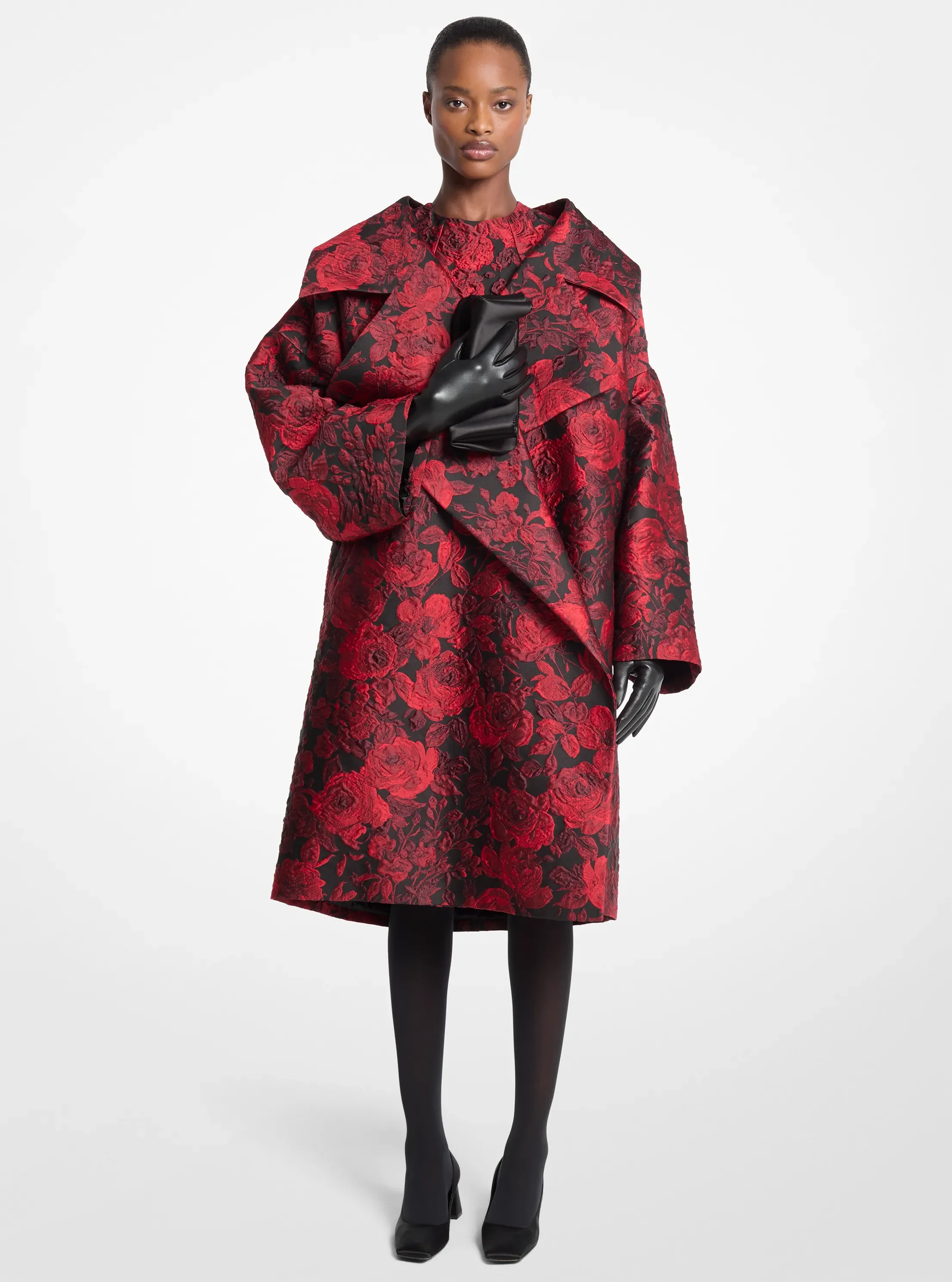 Женские сумки Michael Kors Rose Floral Jacquard Clutch Coat
